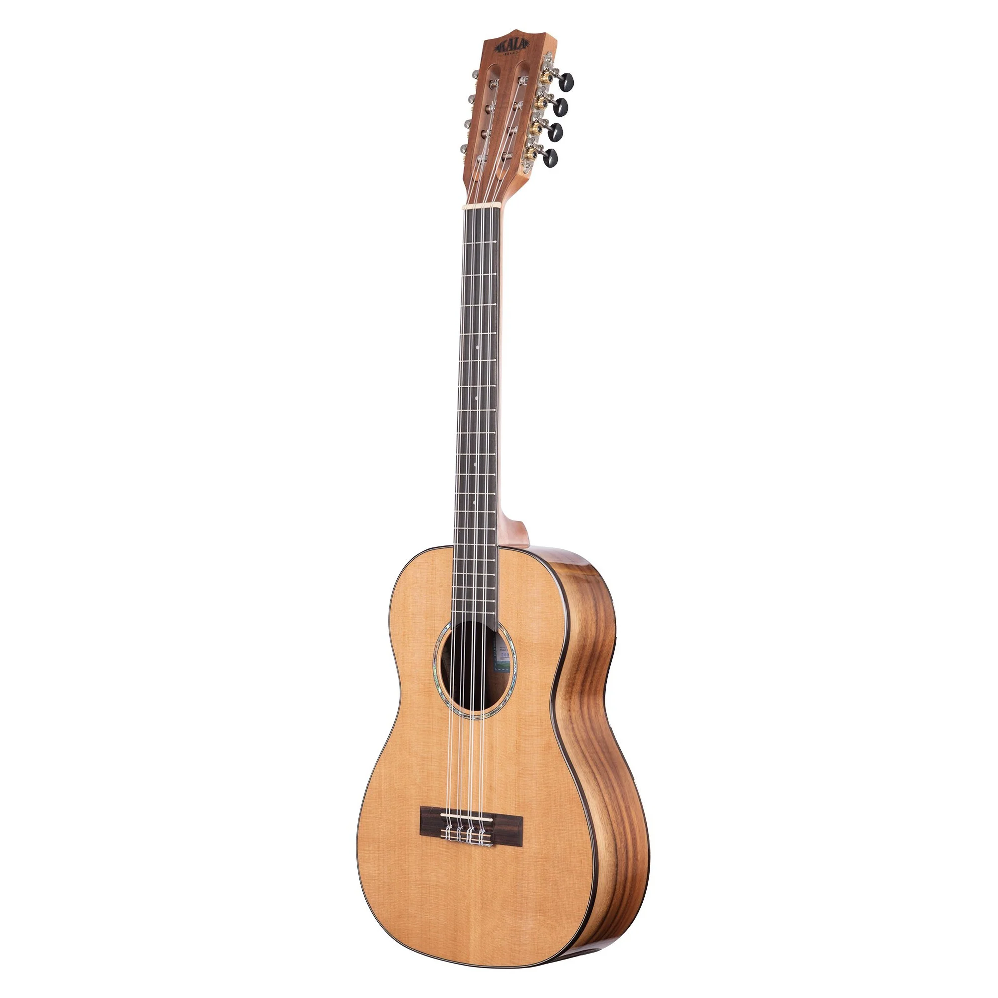 Kala KA-SCAC-B8 8-String Baritone Solid Cedar Top Acacia Ukulele - Image 3