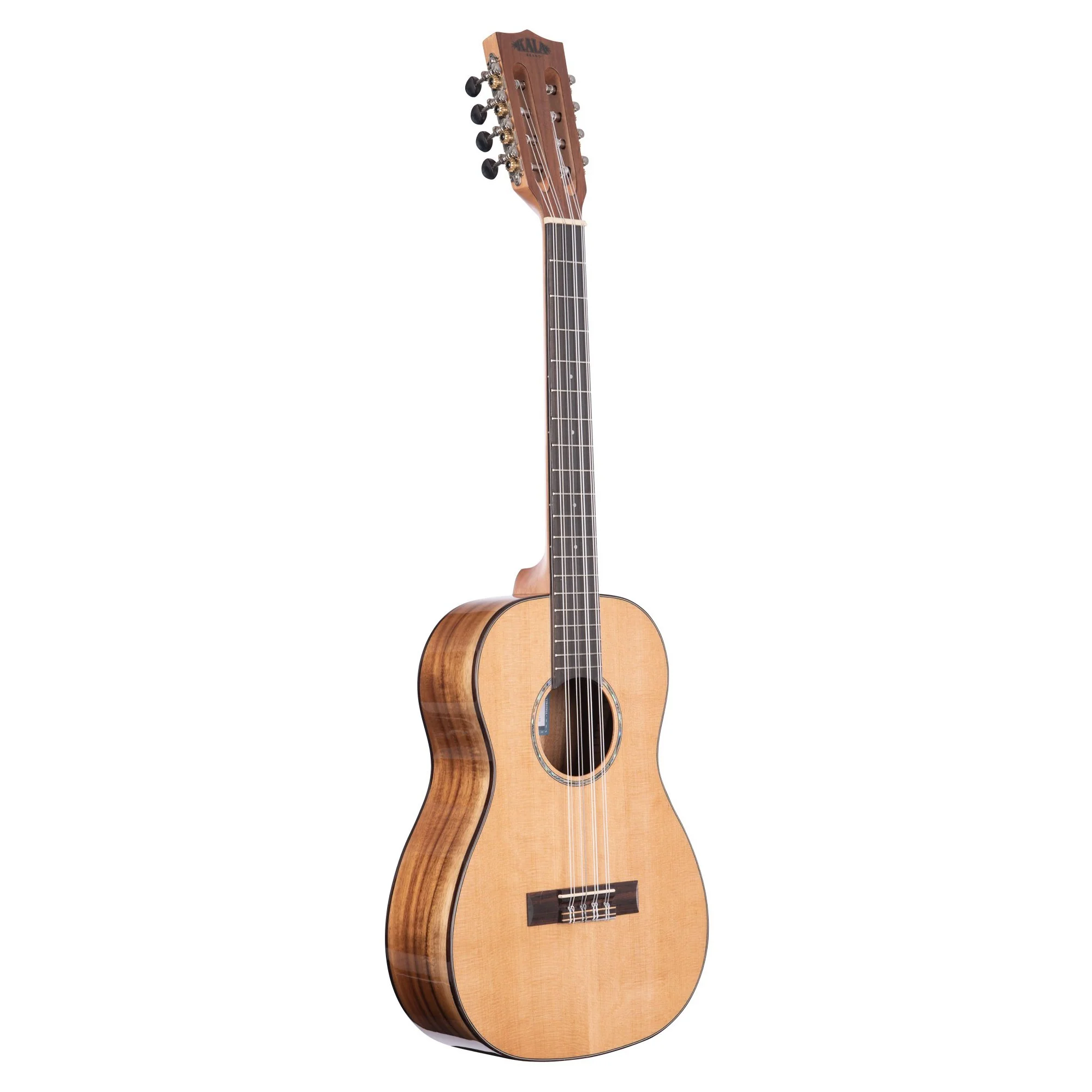 Kala KA-SCAC-B8 8-String Baritone Solid Cedar Top Acacia Ukulele - Image 4