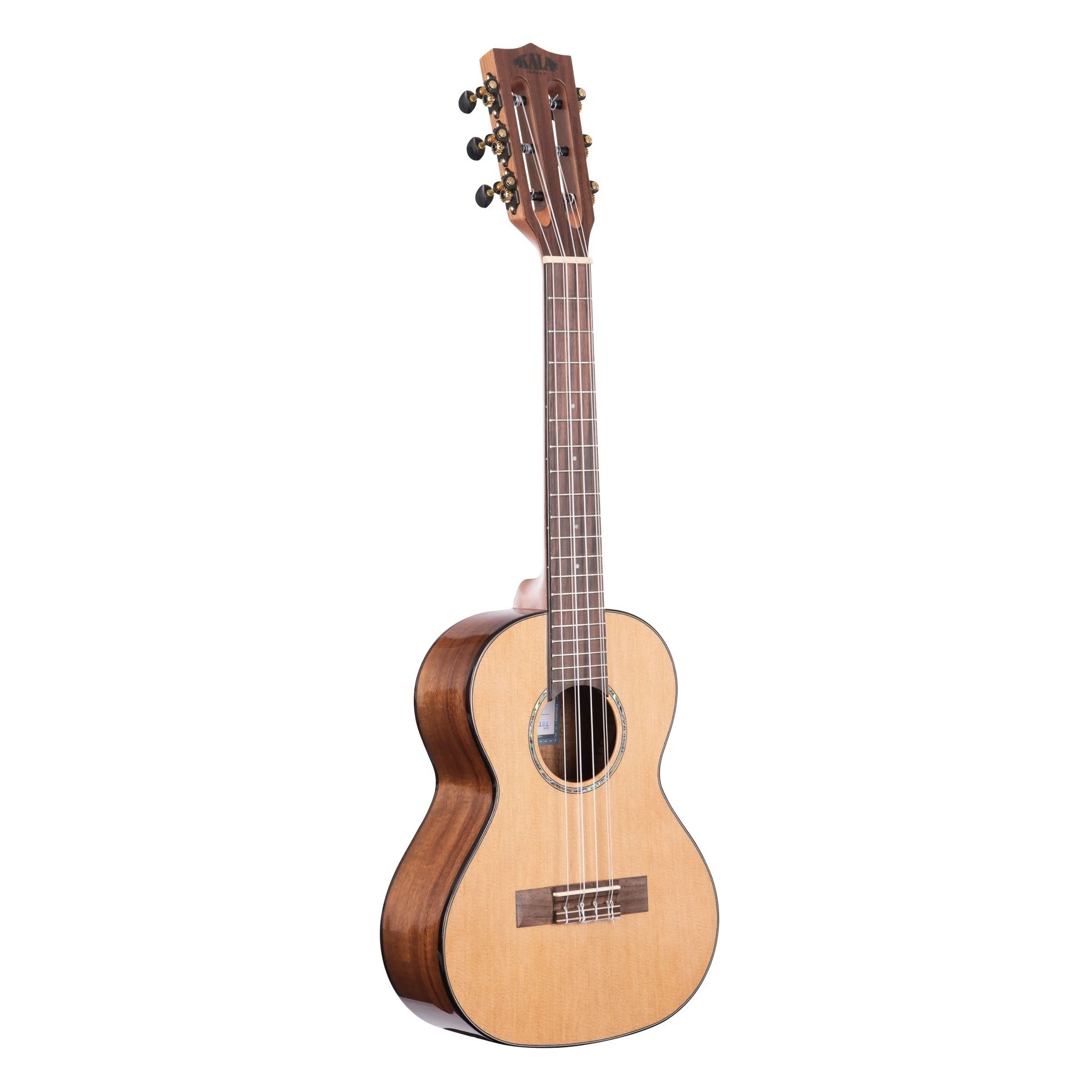 Kala KA-SCAC-T6  Tenor 6-String Solid Cedar Top Acacia Ukulele - Image 4