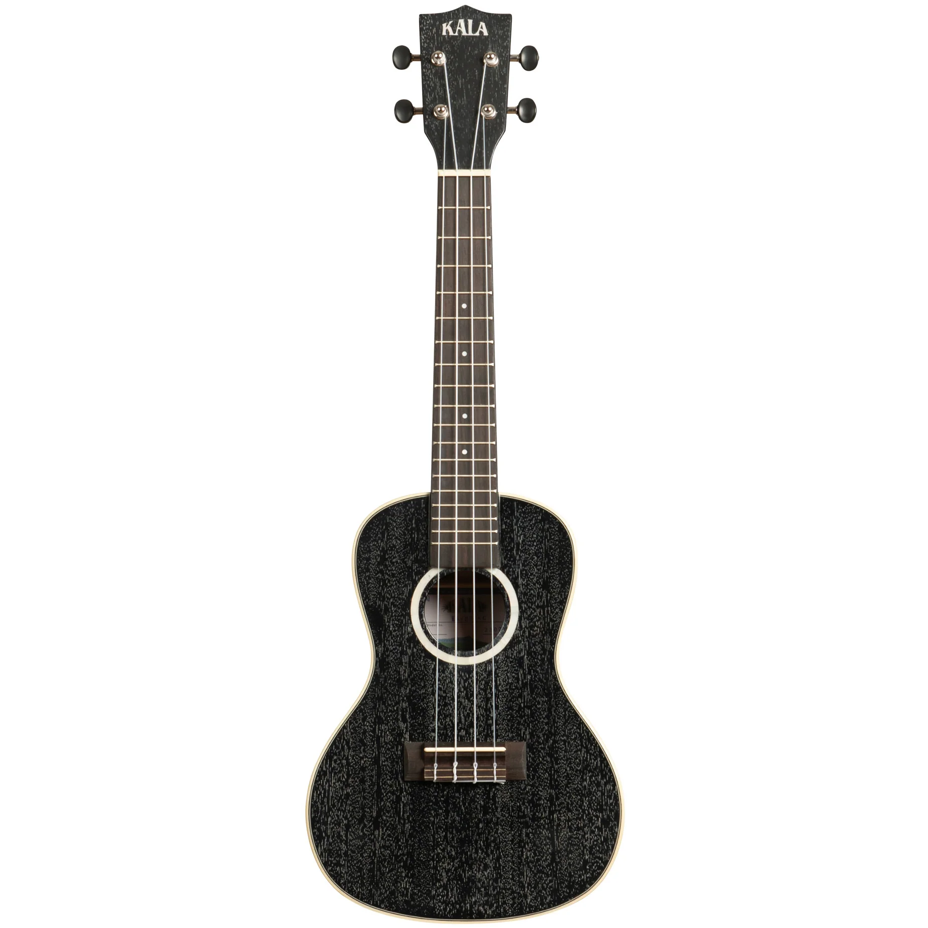 Kala KA-SDH-C Concert Mahogany Ukulele, Salt & Pepper Doghair