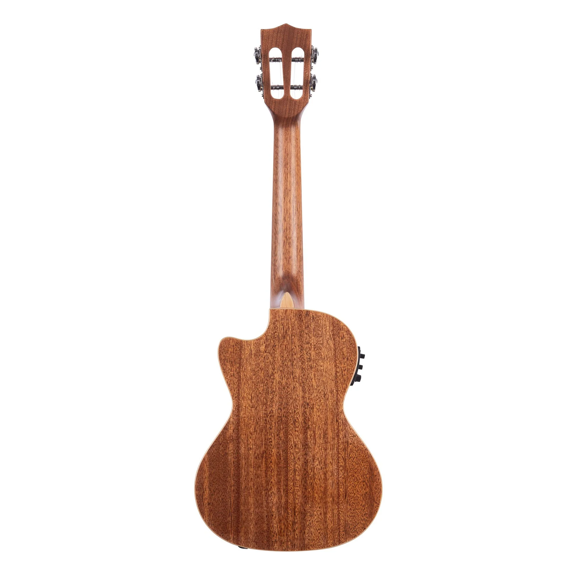 Kala KA-SMH-TG-CE Tenor Gloss Solid Mahogany Ukulele, Cutaway and Electronics - Image 2