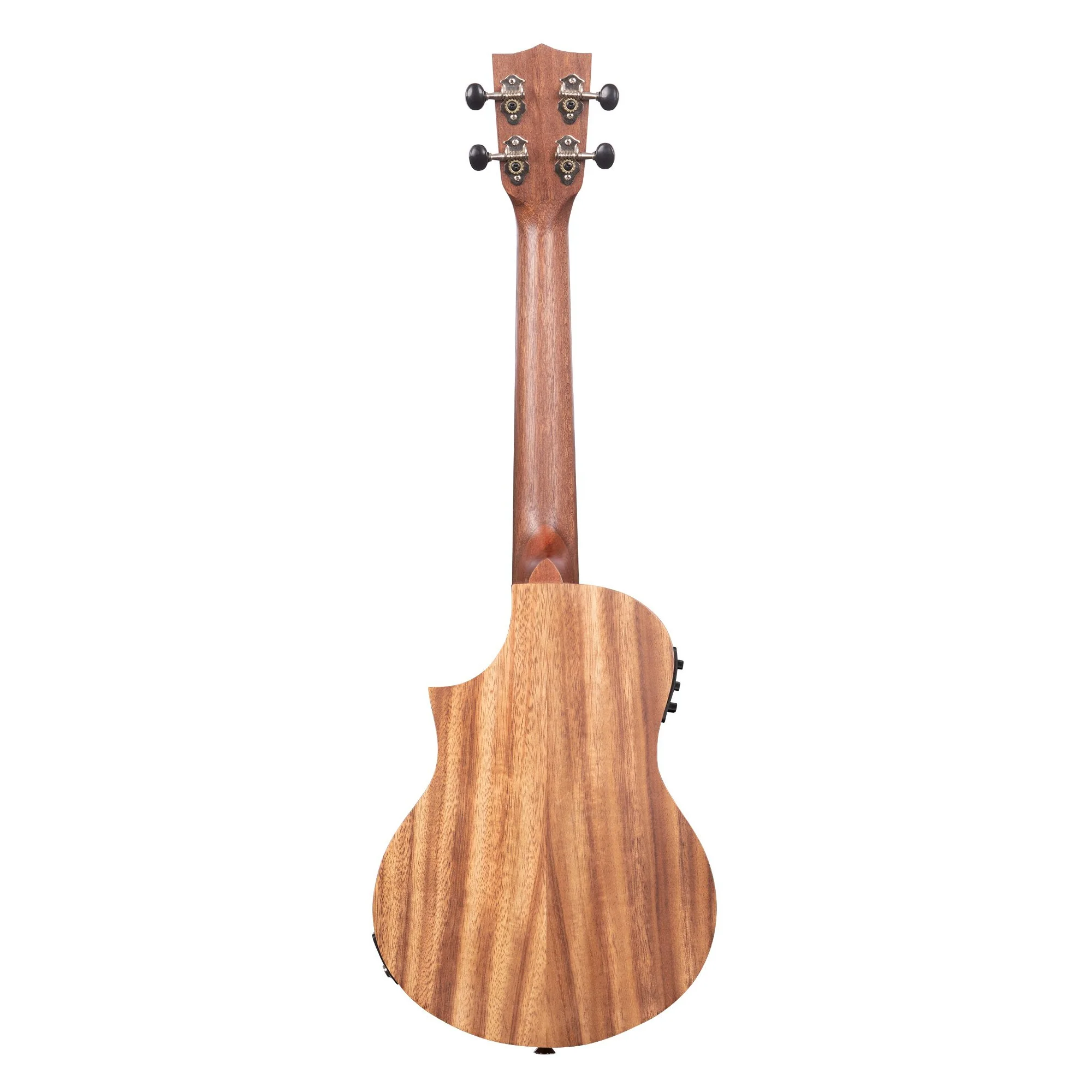 Kala KA-TK-T-CE Tenor Teak Tri-Top Ukulele, Cutaway and Electronics - Image 2