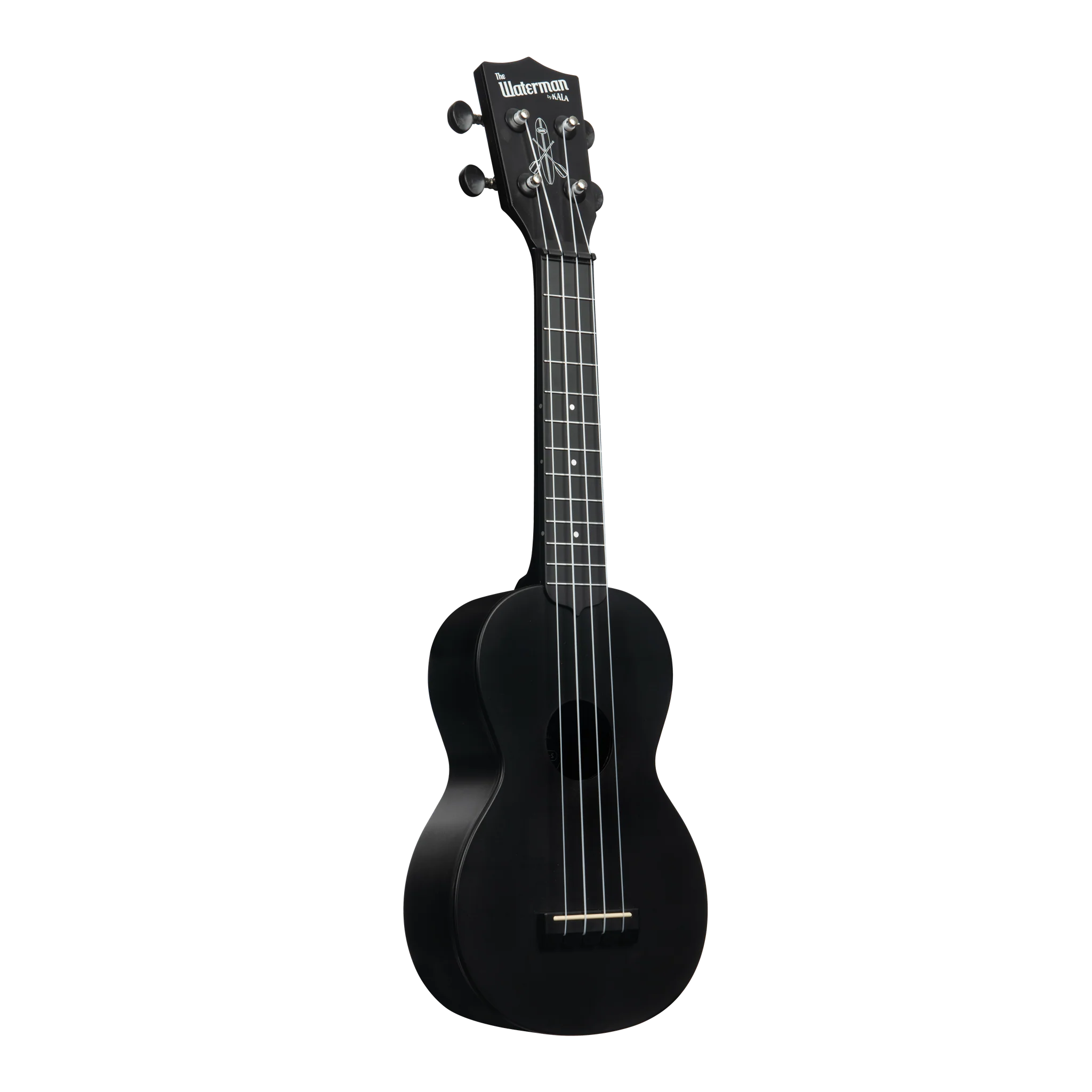 Kala KA-WMS-BK-S Soprano Waterman Ukulele, Black Sand - Image 2