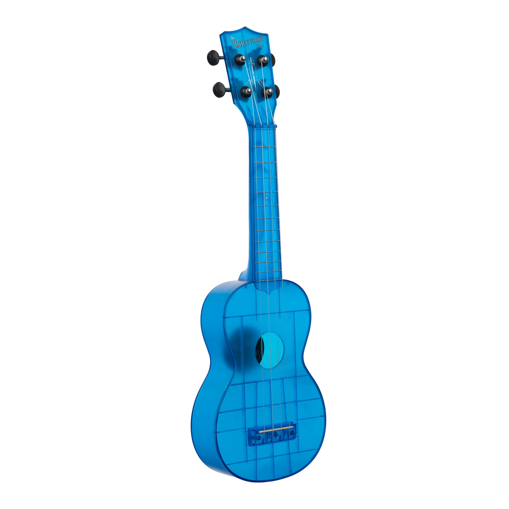 Kala KA-WMT-BL-S Soprano Waterman Ukulele, Cobalt Blue Transparent - Image 2