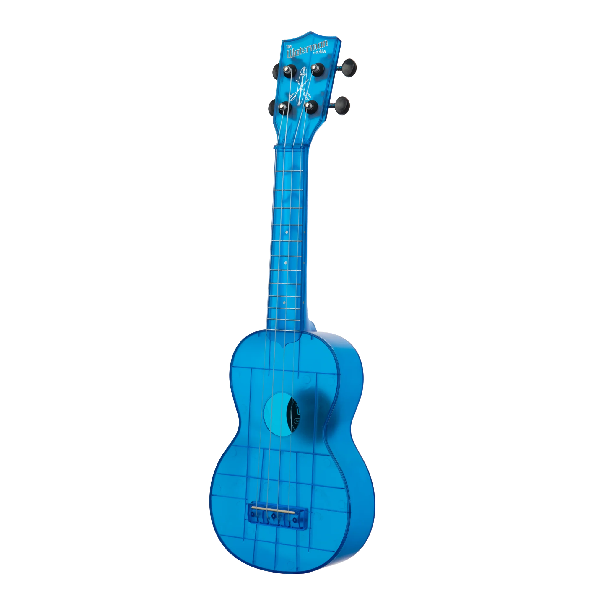 Kala KA-WMT-BL-S Soprano Waterman Ukulele, Cobalt Blue Transparent - Image 3