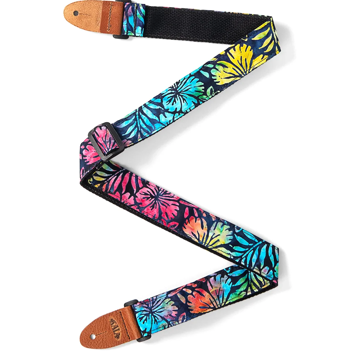 Kala STP-US-RAINBOW Hibiscus, Ukulele Strap, Rainbow