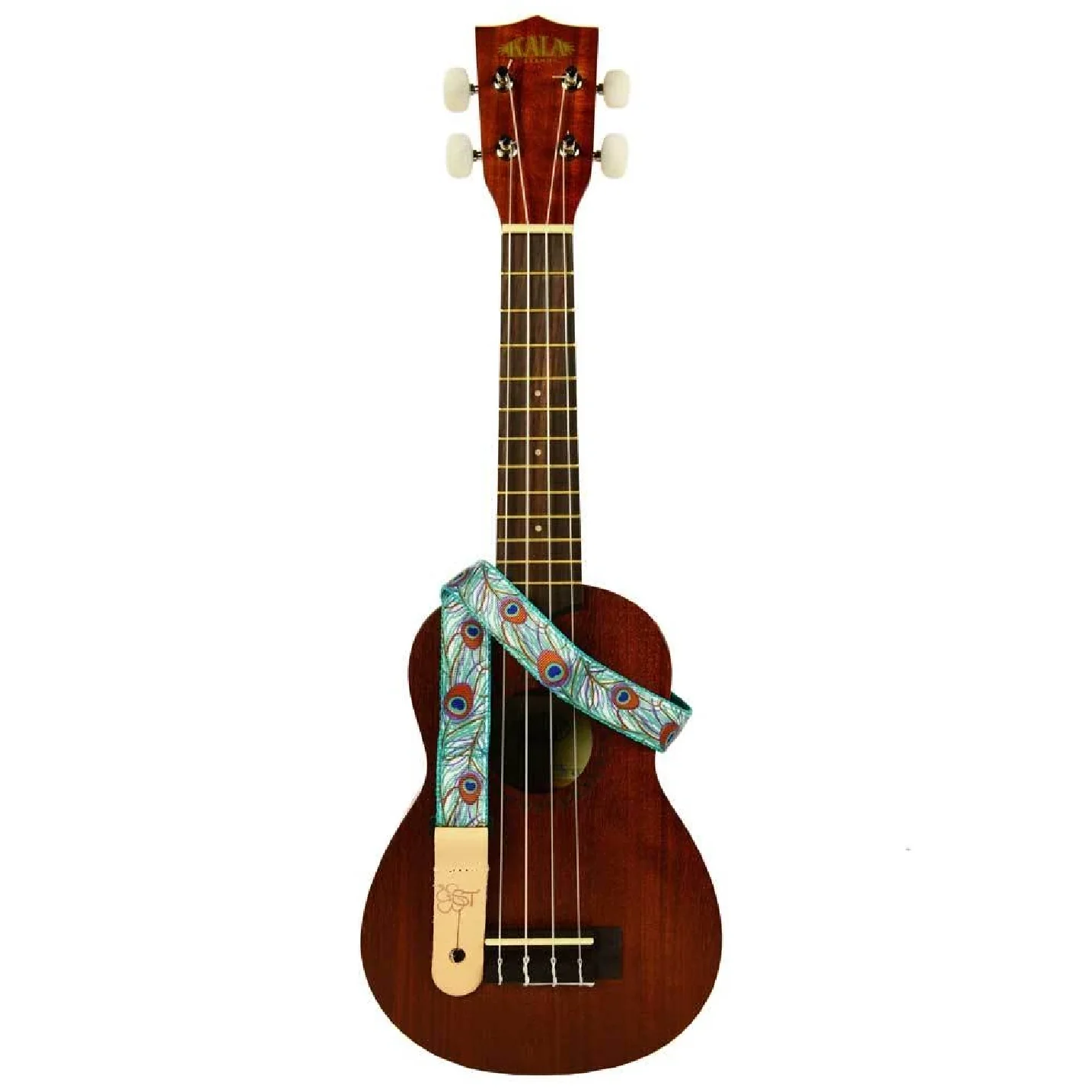 Kala STP1-PEACOCK Hand Made Ukulele Strap - Peacock