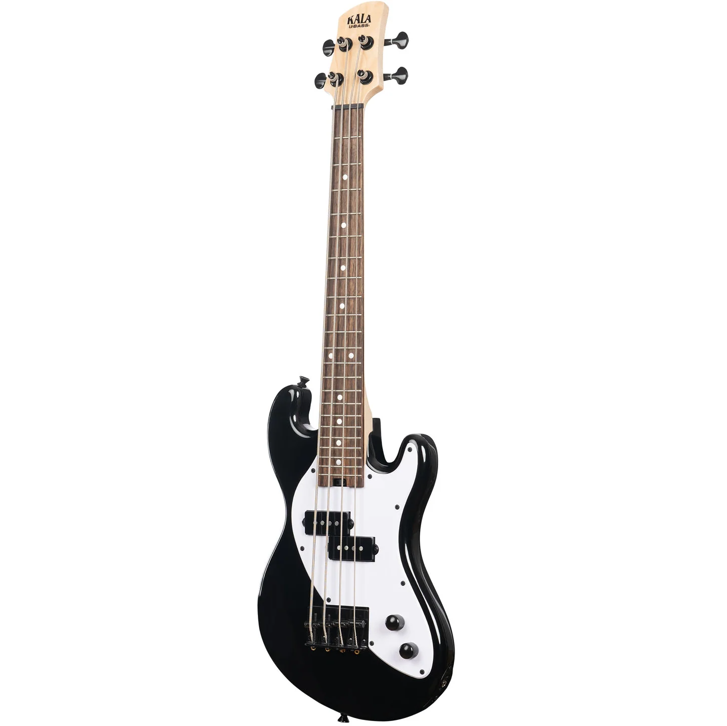 Kala UBASS-SB-BK-FS Solid Body UBASS, 4-String, Fretted, Black - Image 3
