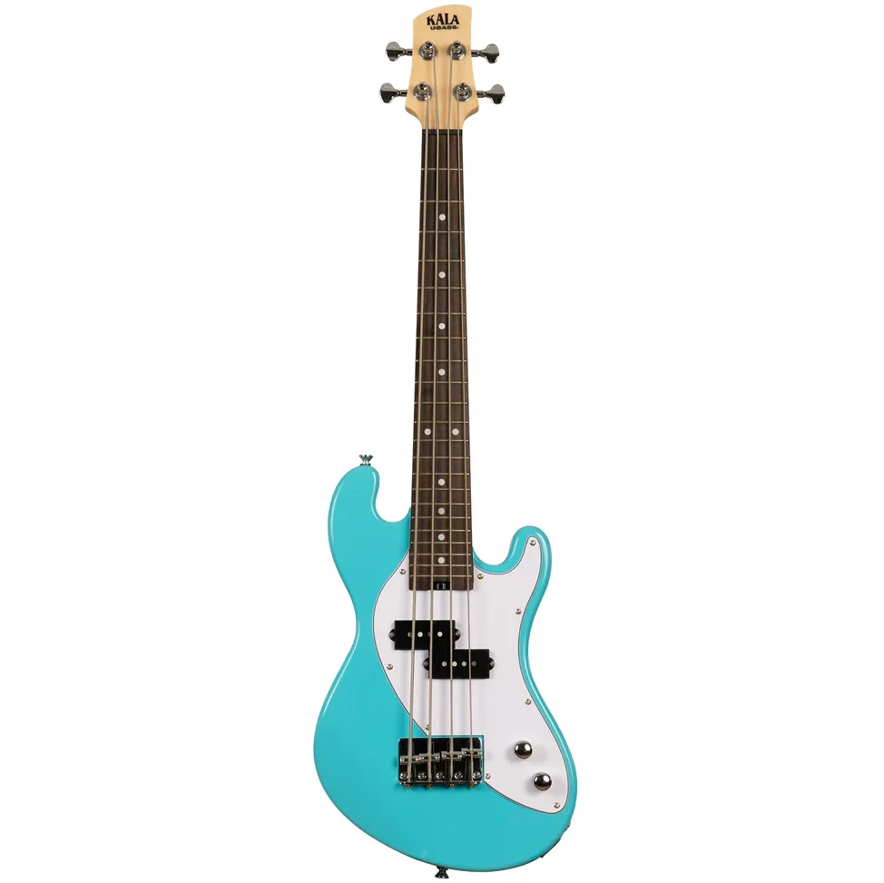 Kala UBASS-SB-BL-FS Solid Body UBASS, 4-String, Fretted, Surf Blue