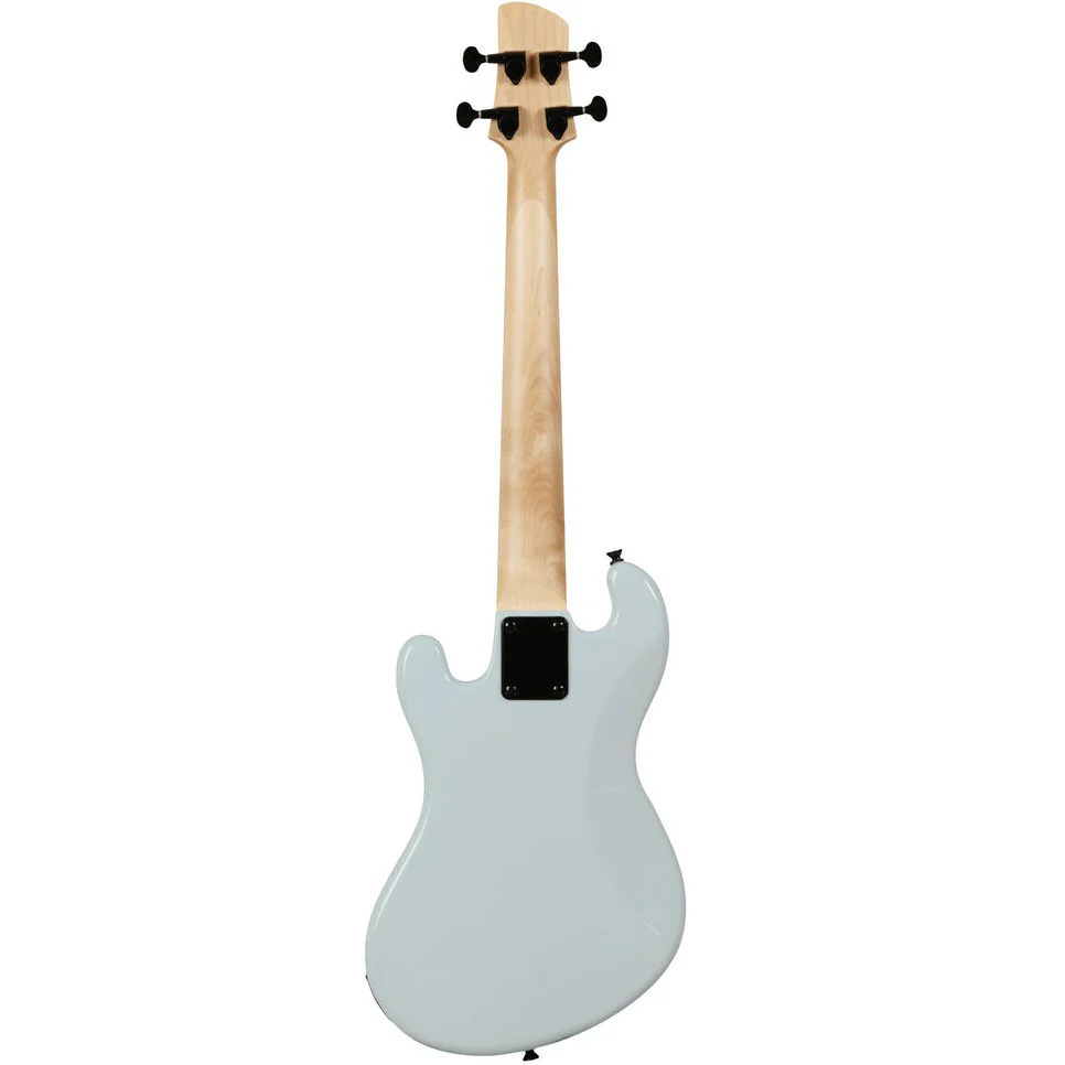 Kala UBASS-SB-LB-FS Solid Body UBASS, 4-String, Fretted, Powder Blue - Image 2