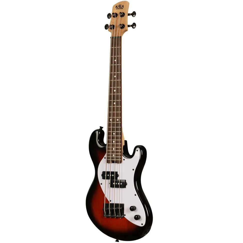 Kala UBASS-SB-TB-FS Solid Body UBASS, 4-String, Fretted, Tobacco Burst - Image 3