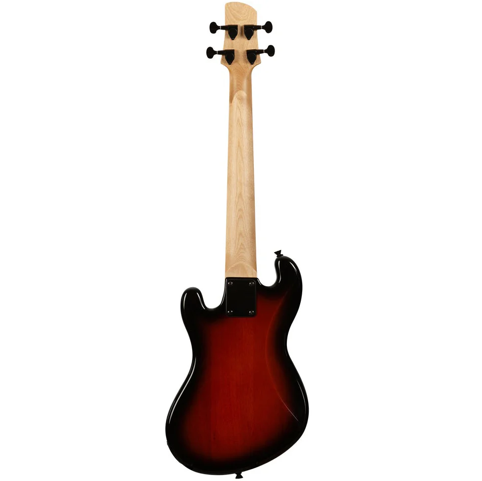 Kala UBASS-SB-TB-FS Solid Body UBASS, 4-String, Fretted, Tobacco Burst - Image 4