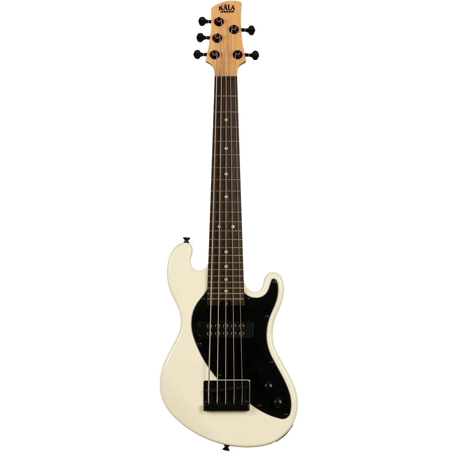 Kala UBASS-SB5-CR-FS Solid Body UBASS, 5-String, Fretted, Sweet Cream