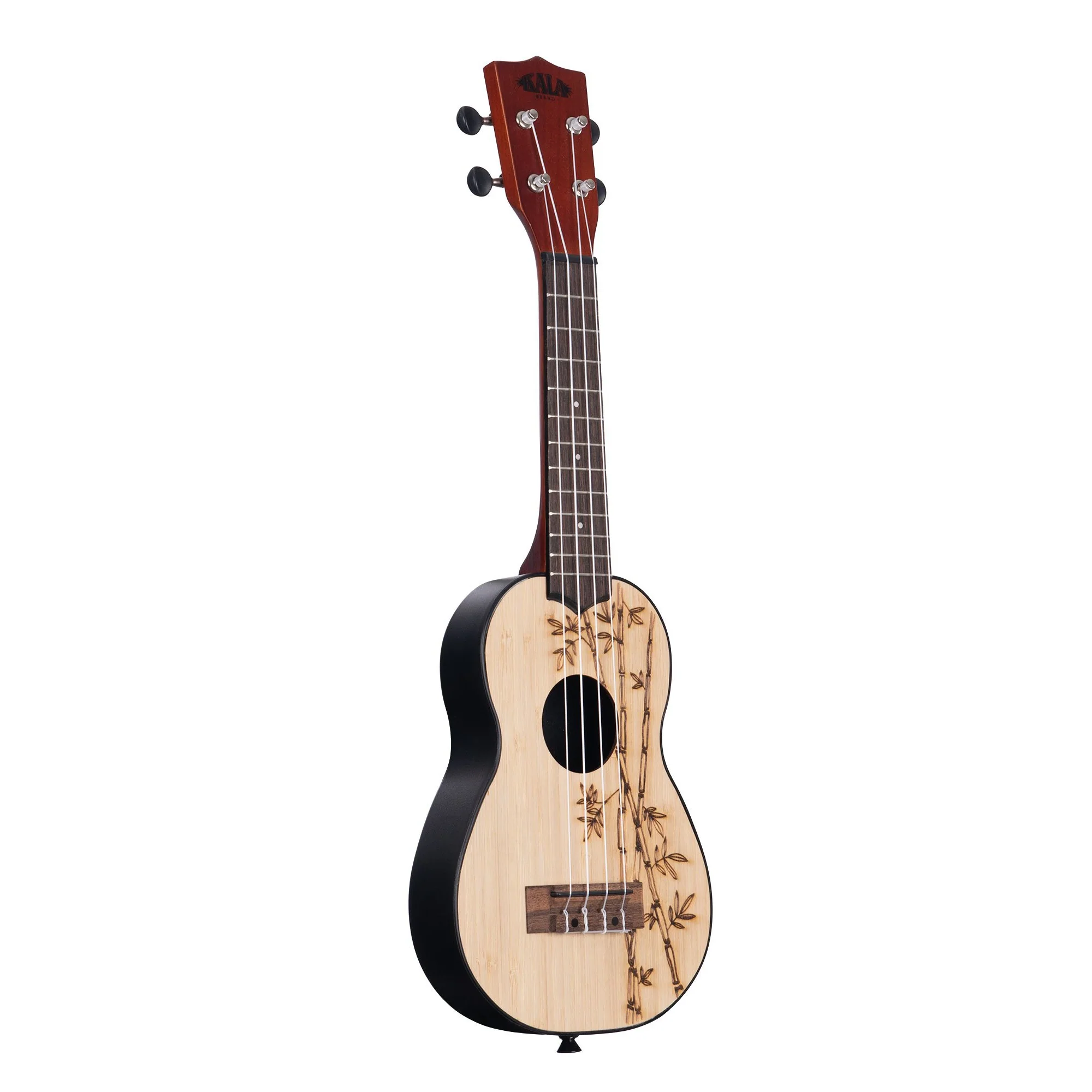 Kala UK-BAMBOO Ukadelic Soprano Ukulele, Solid Bamboo Top - Image 4