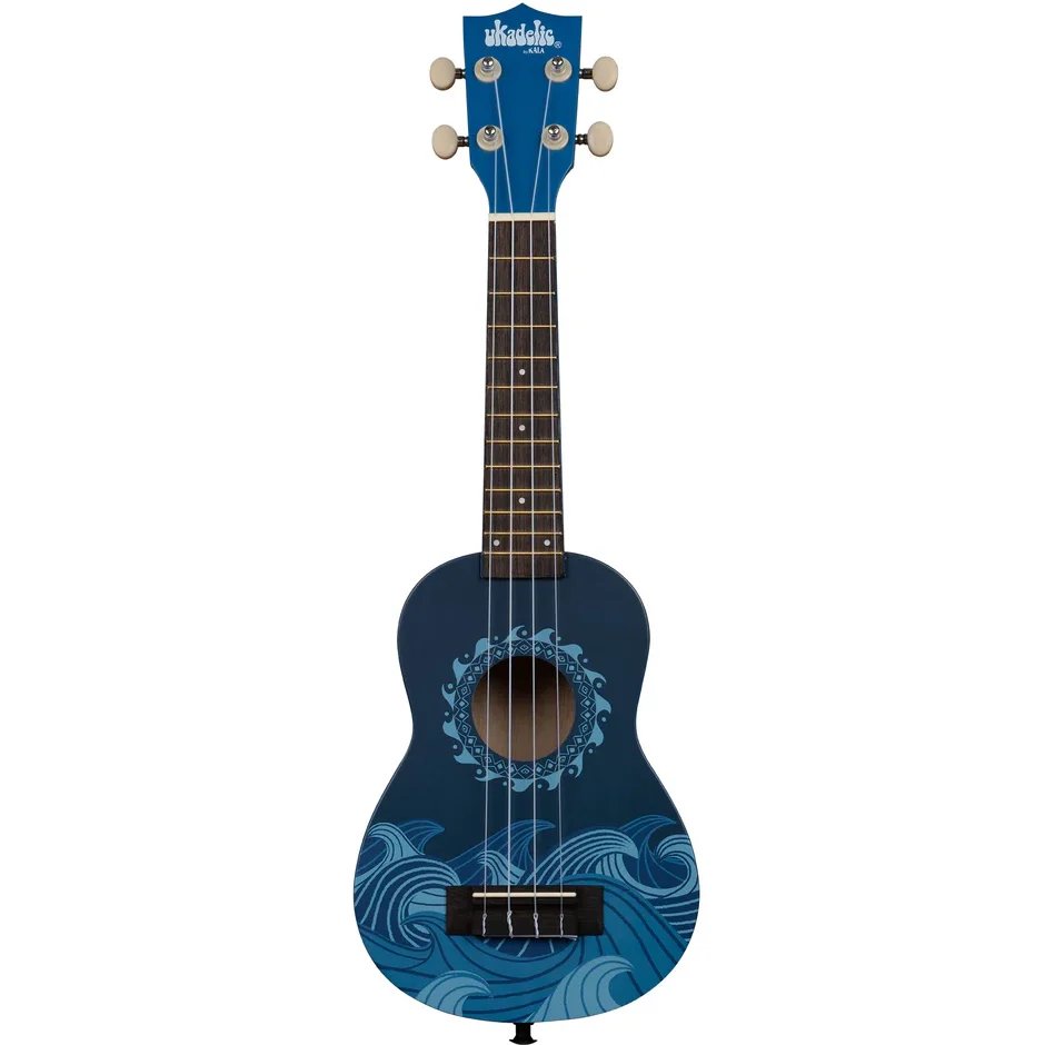 Kala UK-DEEPBLUE Ukadelic - Wood, Deep Blue Graphic