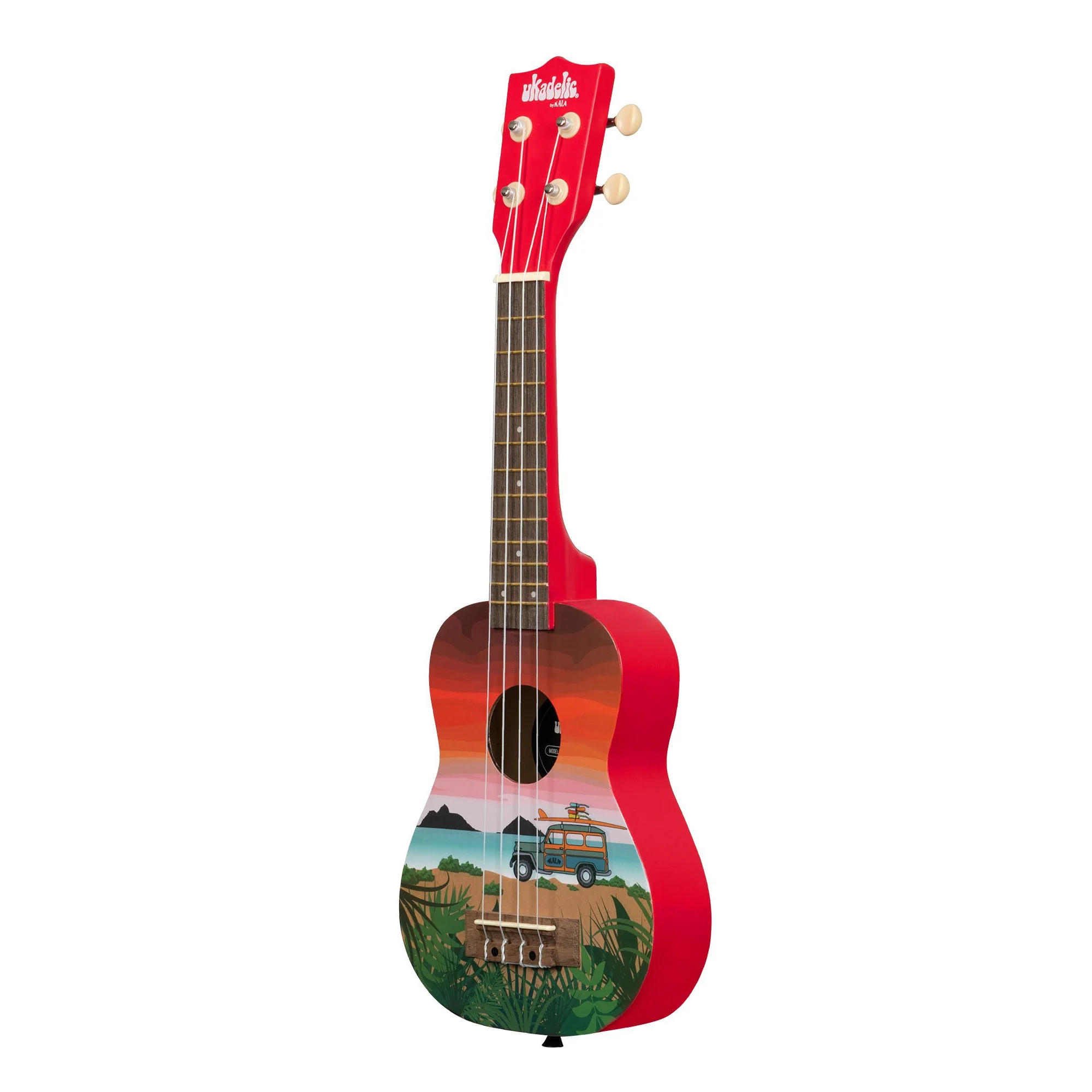 Kala UK-SURFARI Ukadelic Soprano Ukulele, Surfari Graphic - Image 3