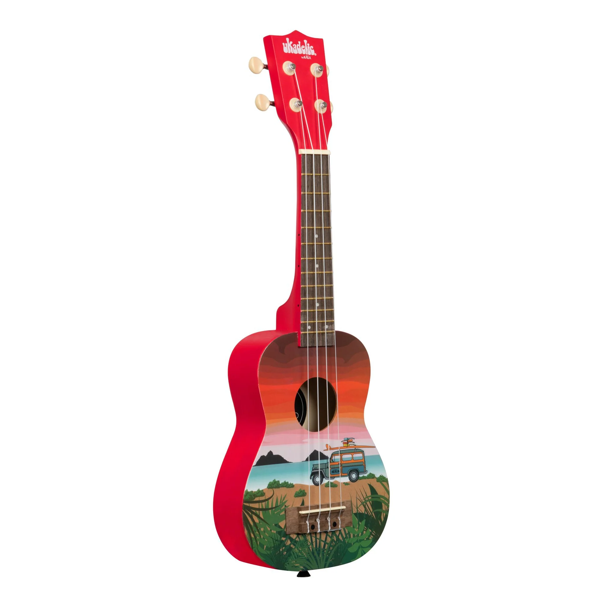 Kala UK-SURFARI Ukadelic Soprano Ukulele, Surfari Graphic - Image 4