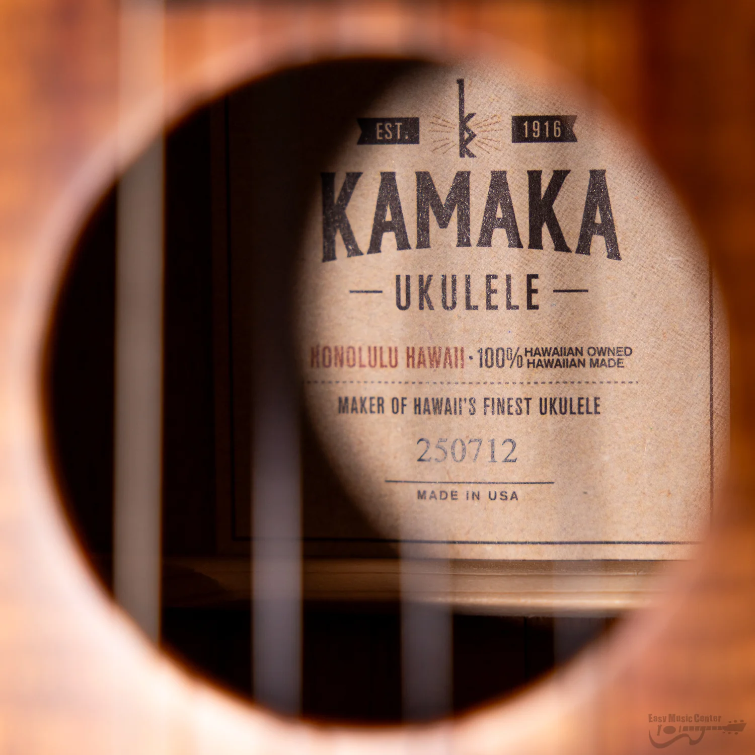 Kamaka HB-3FE Hawaiian Handmade Koa Tenor Bell Shape Ukulele (#250712) - Image 11