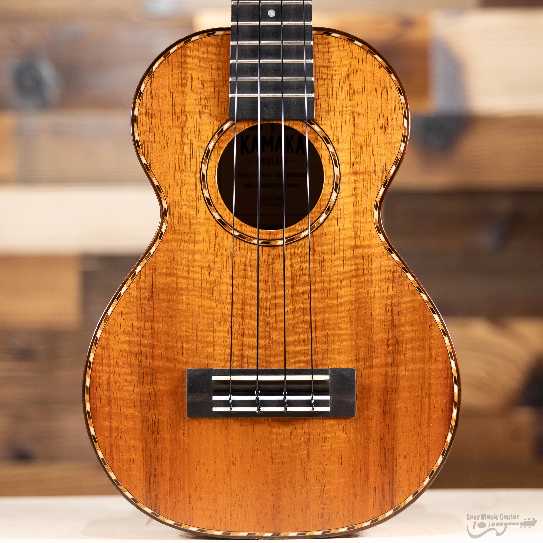 Kamaka HF-2DI Slotted Deluxe Koa Concert Ukulele (#240780) - Image 2