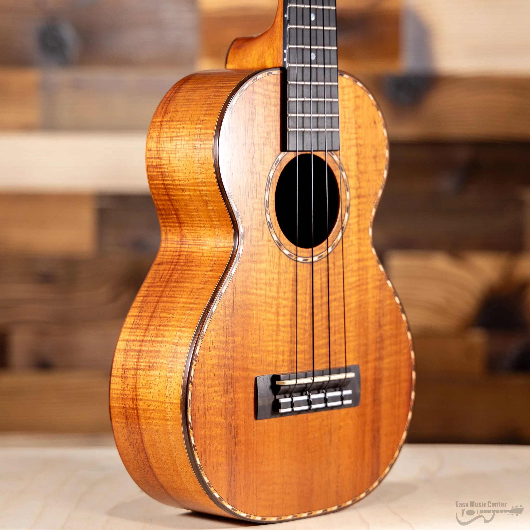 Kamaka HF-2DI Slotted Deluxe Koa Concert Ukulele (#240780) - Image 4