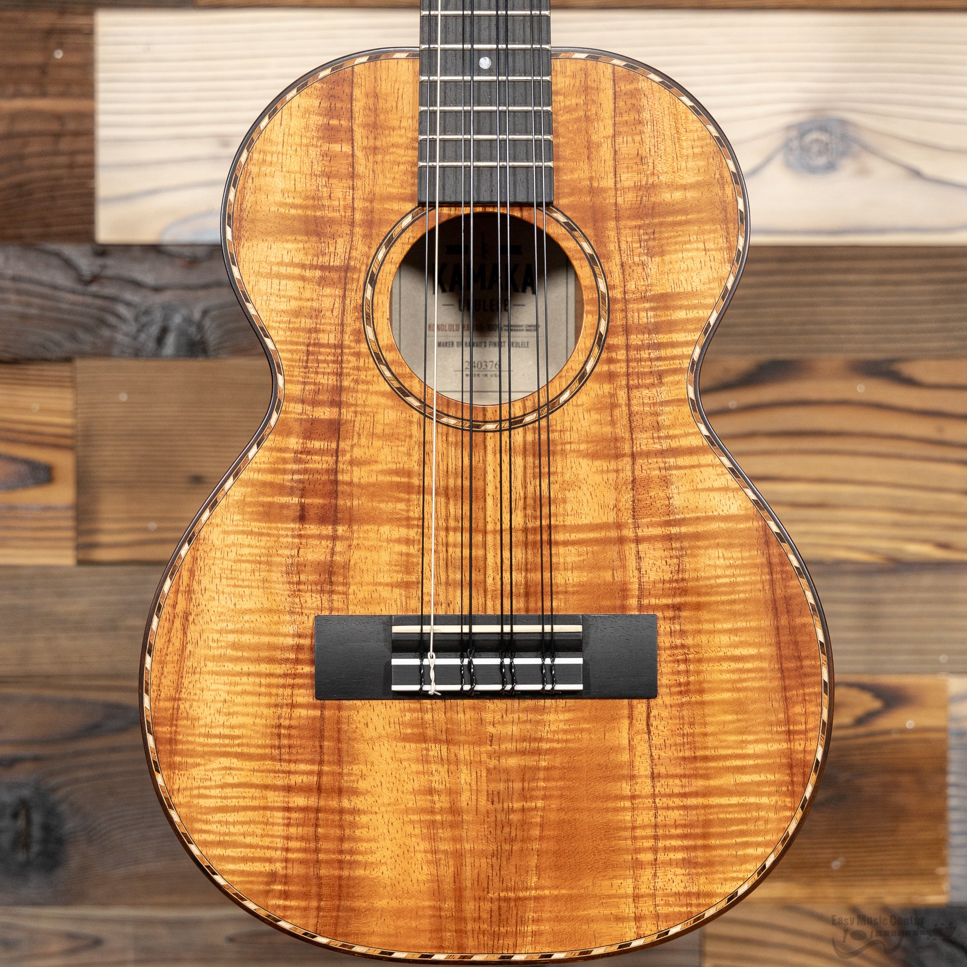 Kamaka HF-38D Deluxe Koa 8-String Tenor Ukulele (#240376) - Image 2