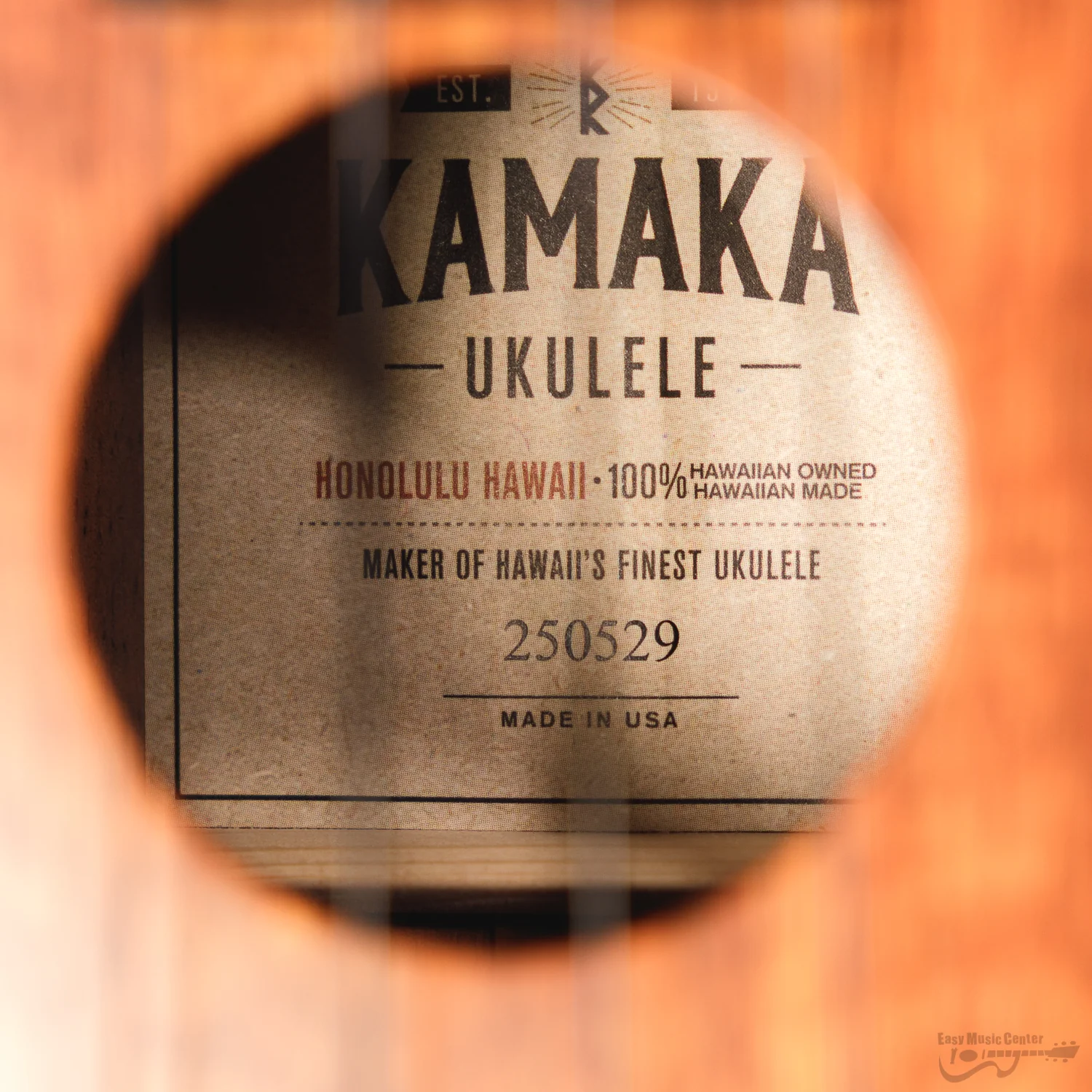 Kamaka HF1 Koa Soprano Ukulele (#250529) - Image 12
