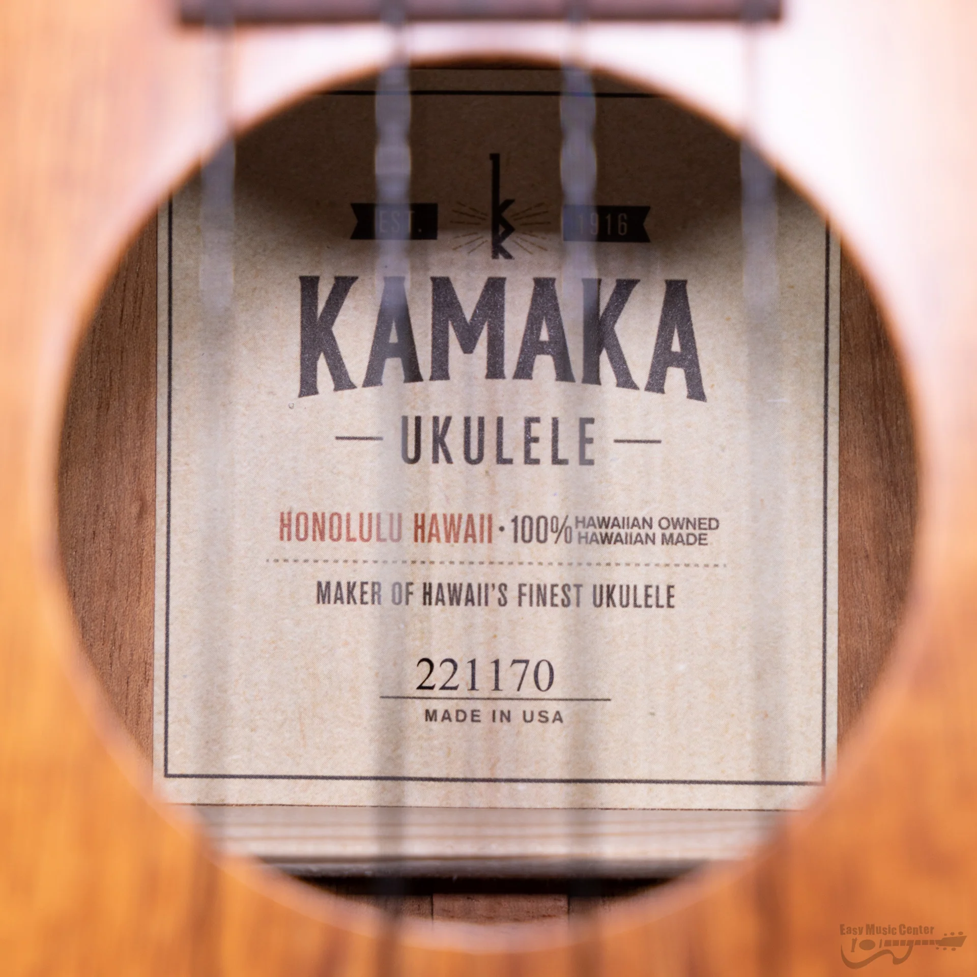 Kamaka HF3 Koa Tenor Ukulele (#221170) - Image 9