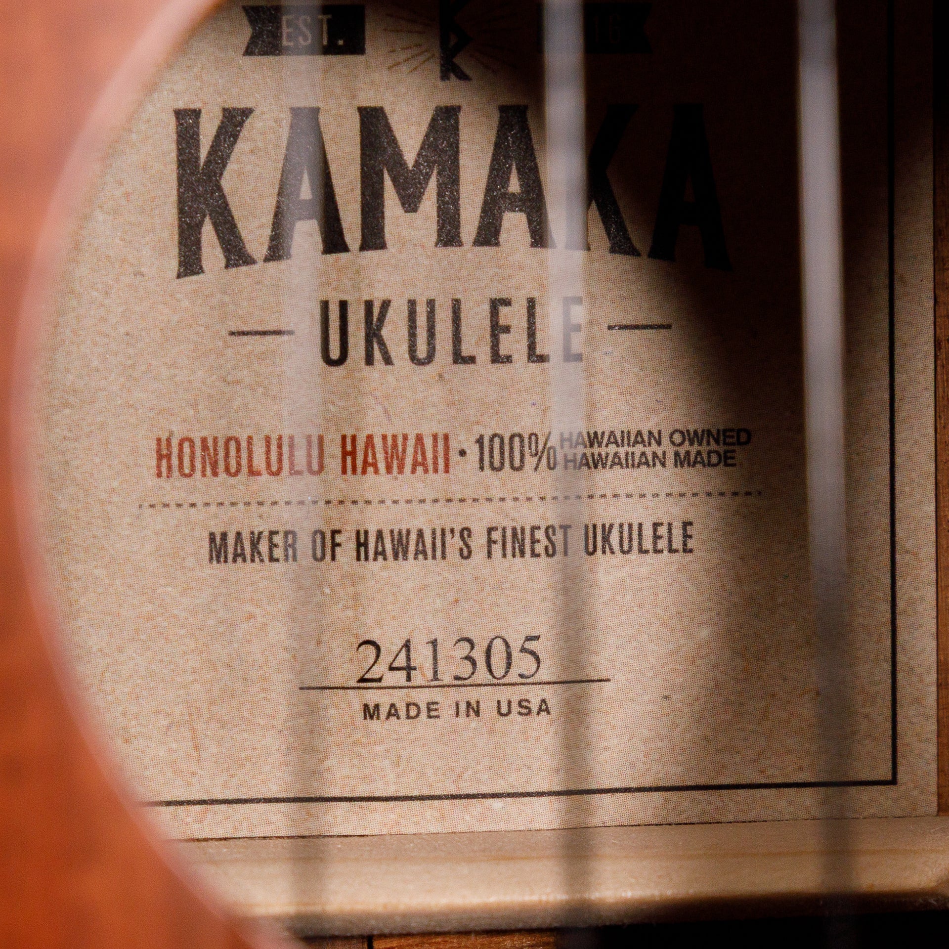 Kamaka HF3 Koa Tenor Ukulele (#241305) - Image 13