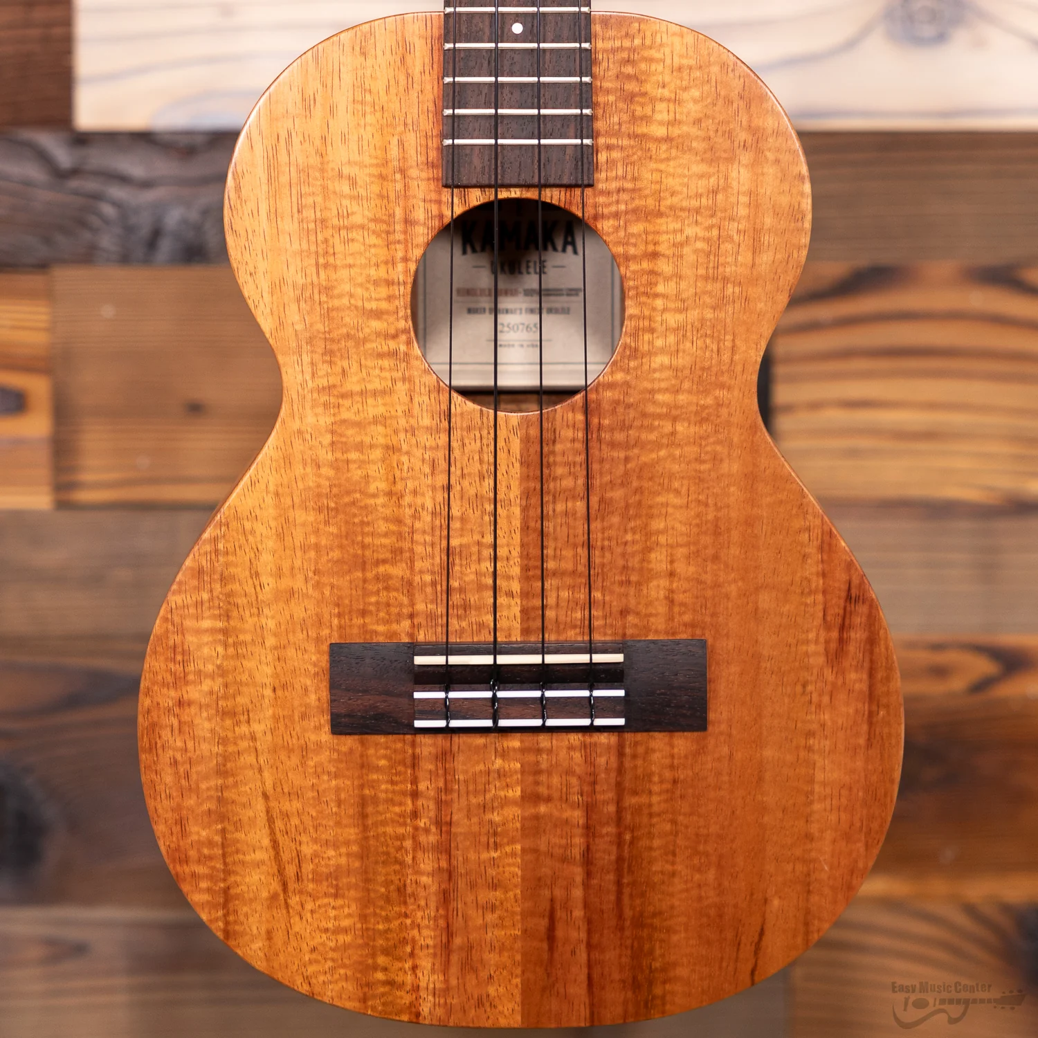Kamaka HF3 Koa Tenor Ukulele (#250765) - Image 3