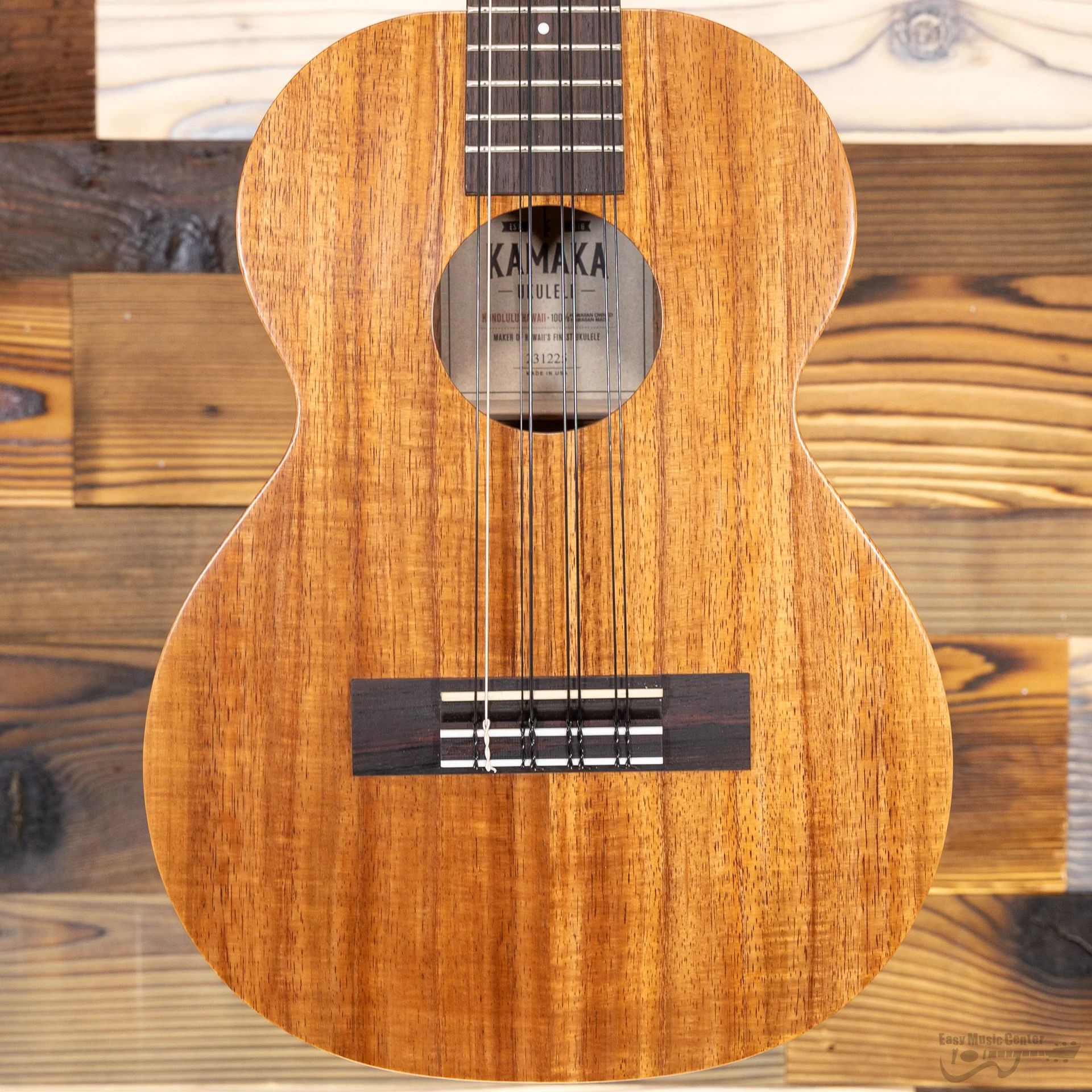 Kamaka HF38 Koa 8-String Tenor Ukulele with Case (#231225) - Image 2