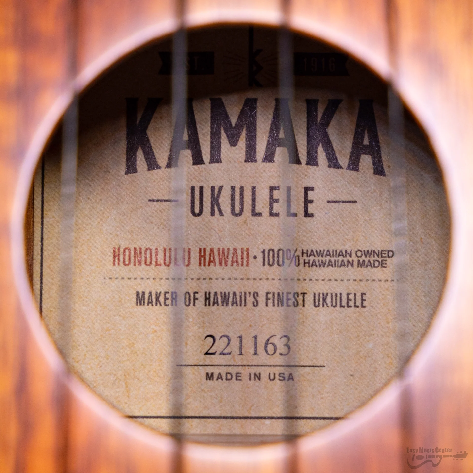 Kamaka HP1 Koa Pineapple Soprano Ukulele (#221163) - Image 9