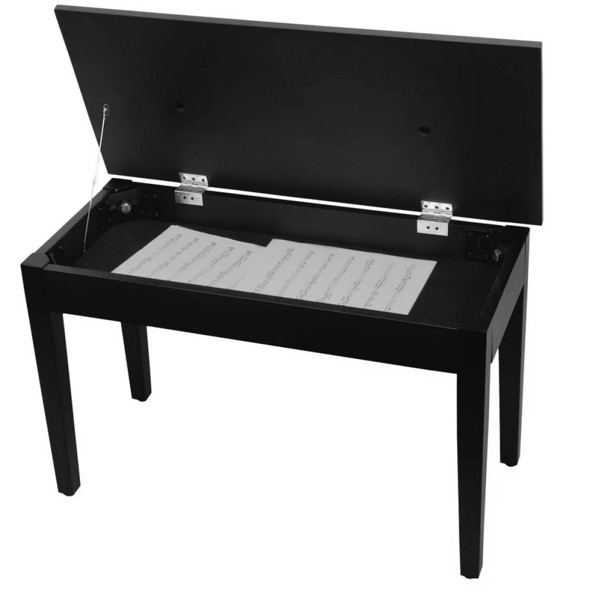 On-Stage KB8904B Deluxe Piano Bench with Storage - Image 2