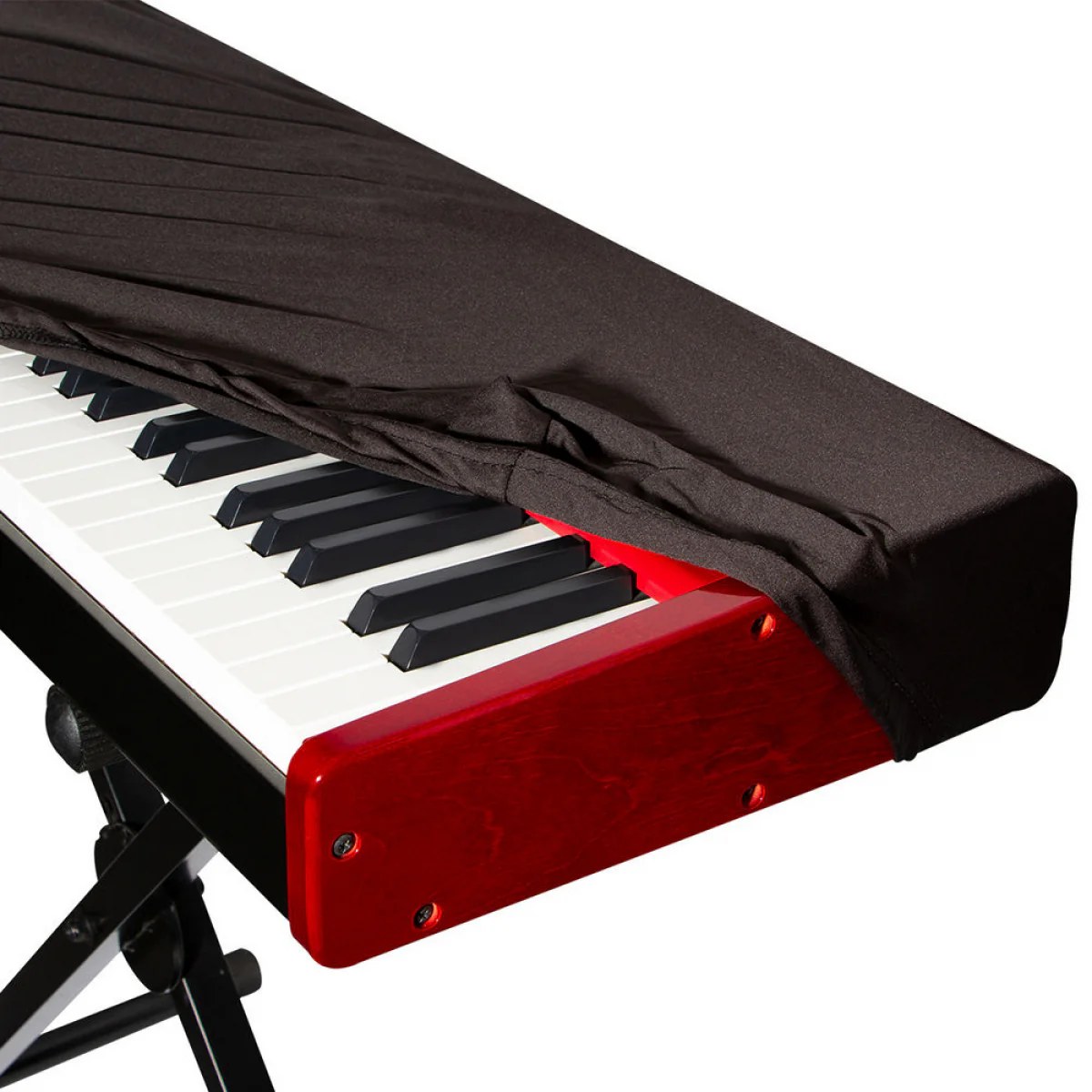 On-Stage KDA7061B 61-76-Key Keyboard Dust Cover - Black - Image 2