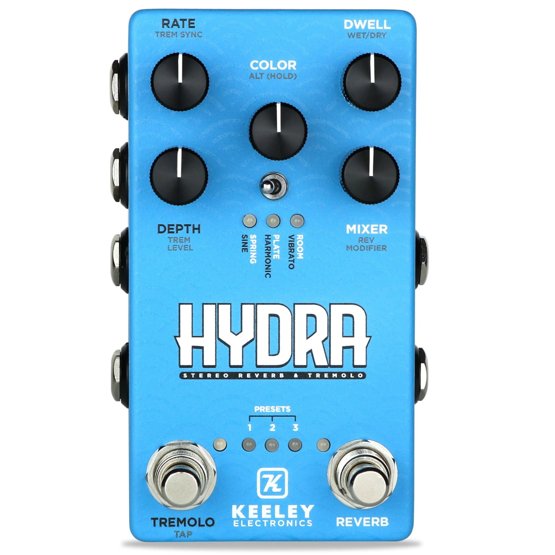 Keeley KHYDRA Hydra Stereo Reverb & Tremolo Pedal