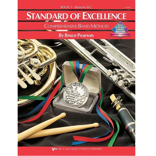 Kjos W21BC Standard of Excellence Book 1 Baritone BC