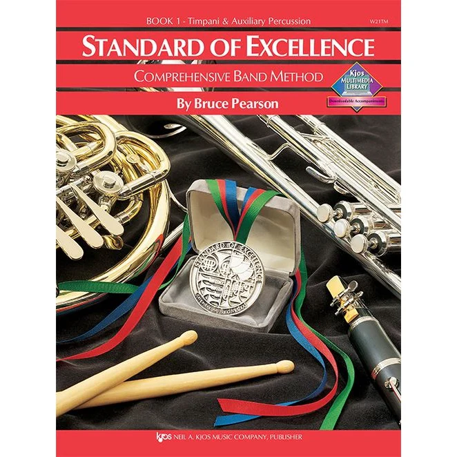 Kjos W21TM Standard of Excellence Book 1 Timpani/Auxilliary Percussion
