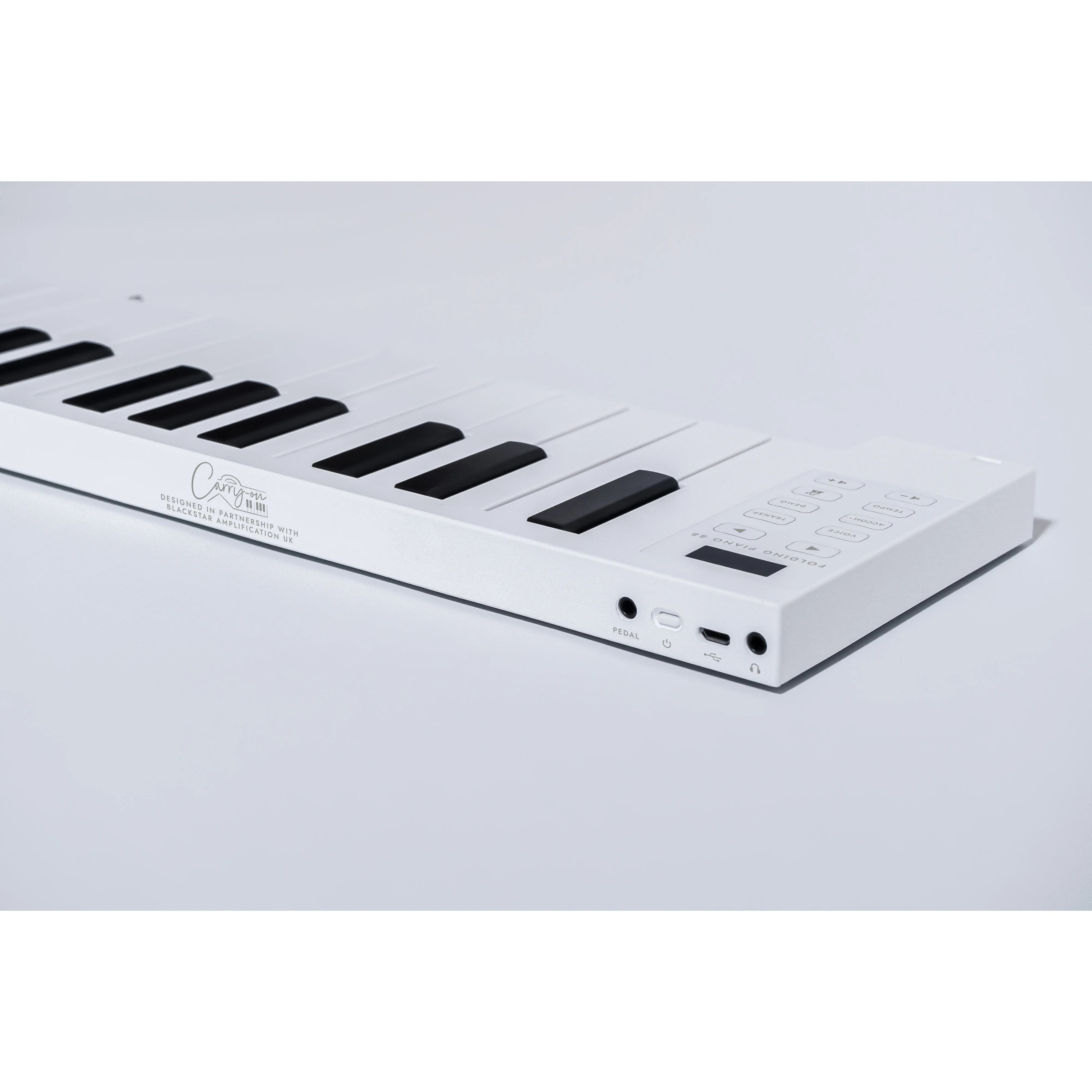 Carry-on FOLDPIANO88 88-Key Collapsible Folding Piano Keyboard, White - Image 11