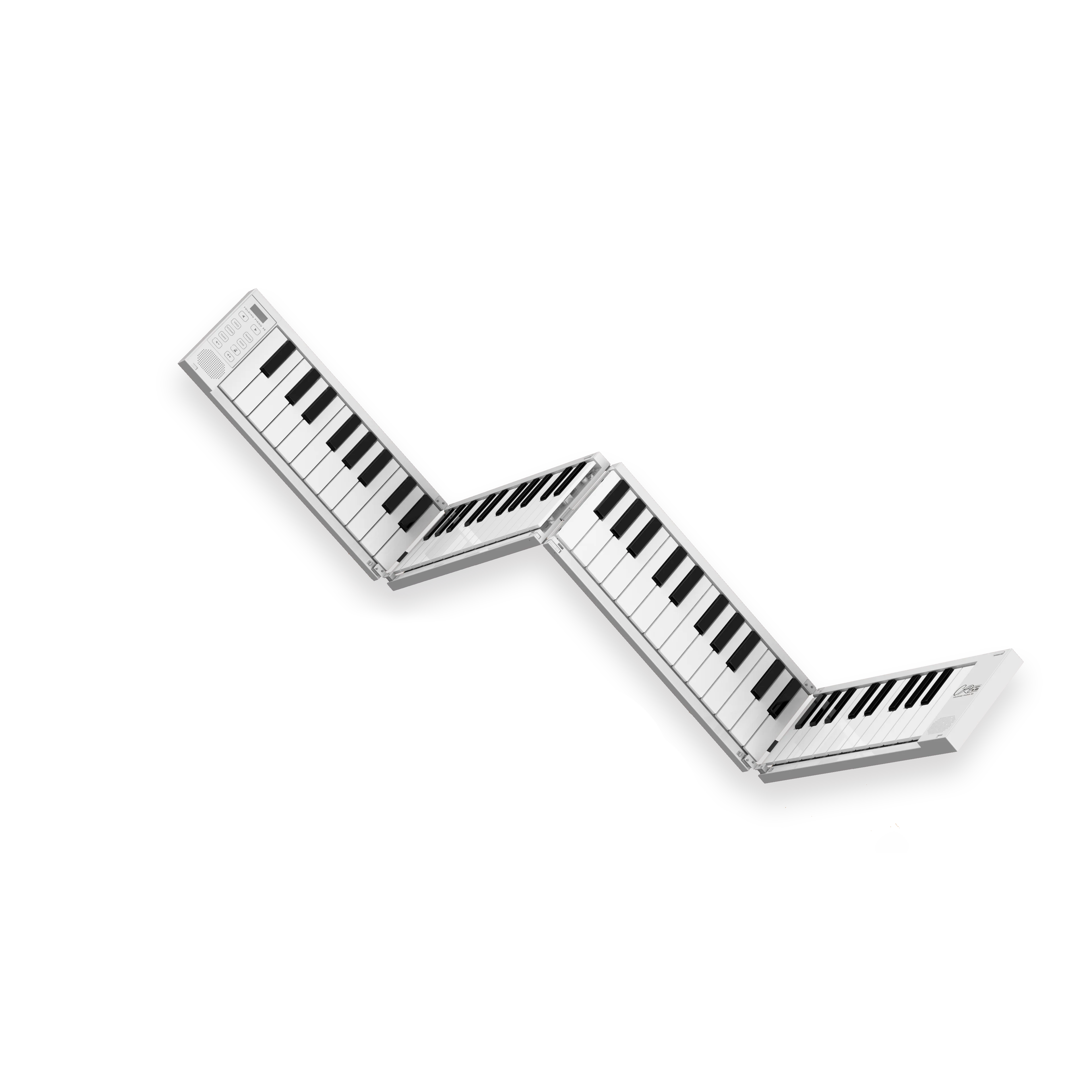 Carry-on FOLDPIANO88 88-Key Collapsible Folding Piano Keyboard, White - Image 4