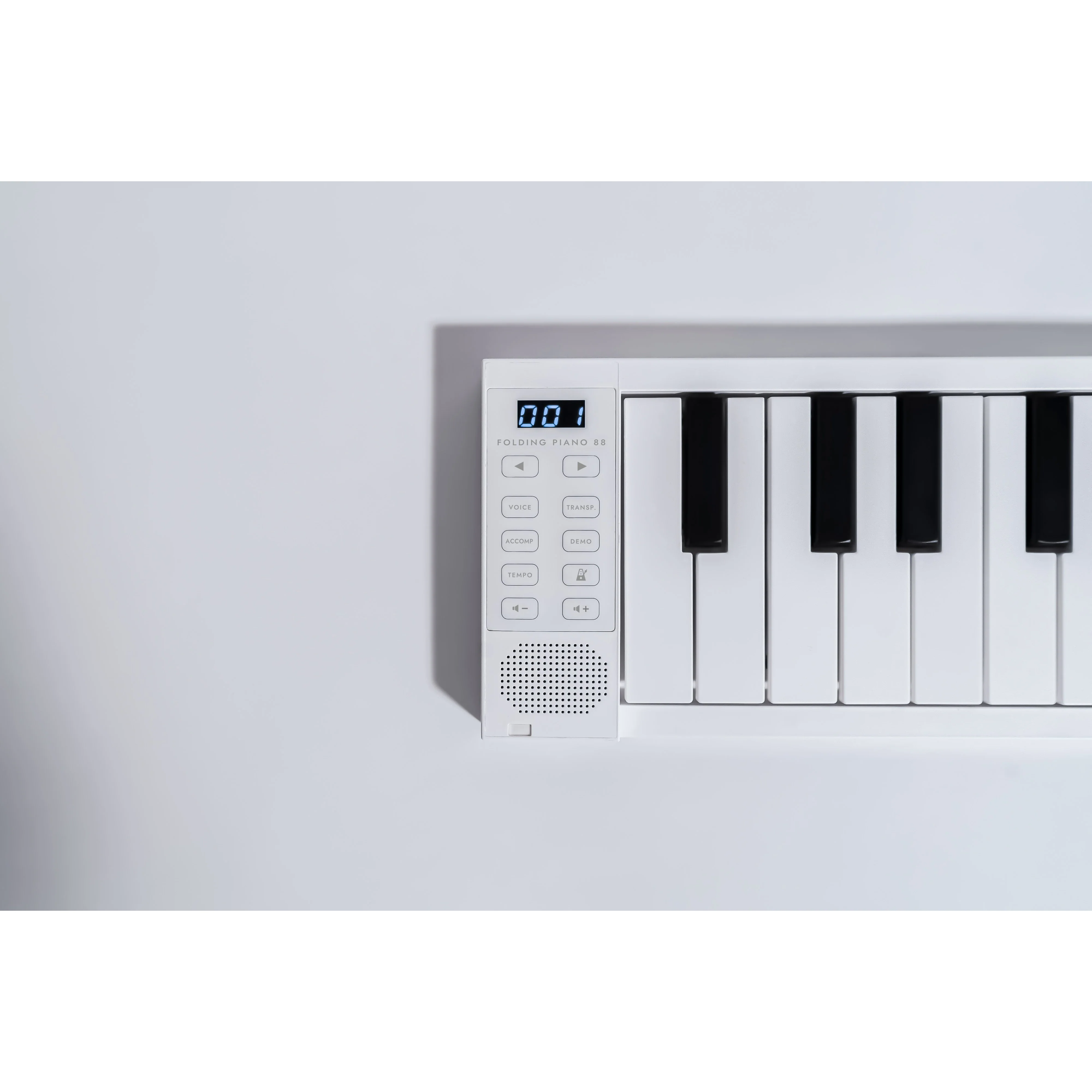 Carry-on FOLDPIANO88 88-Key Collapsible Folding Piano Keyboard, White - Image 8