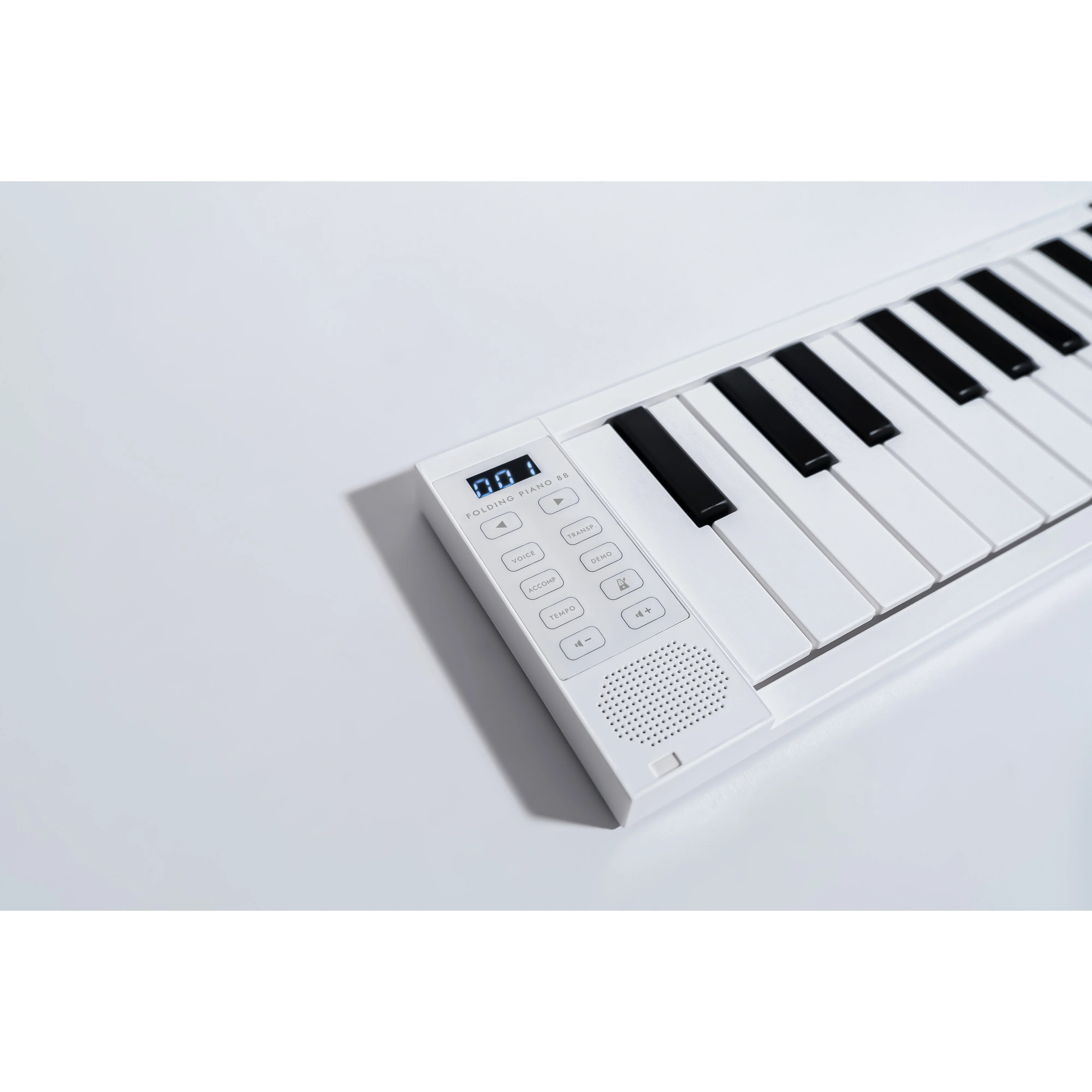 Carry-on FOLDPIANO88 88-Key Collapsible Folding Piano Keyboard, White - Image 9