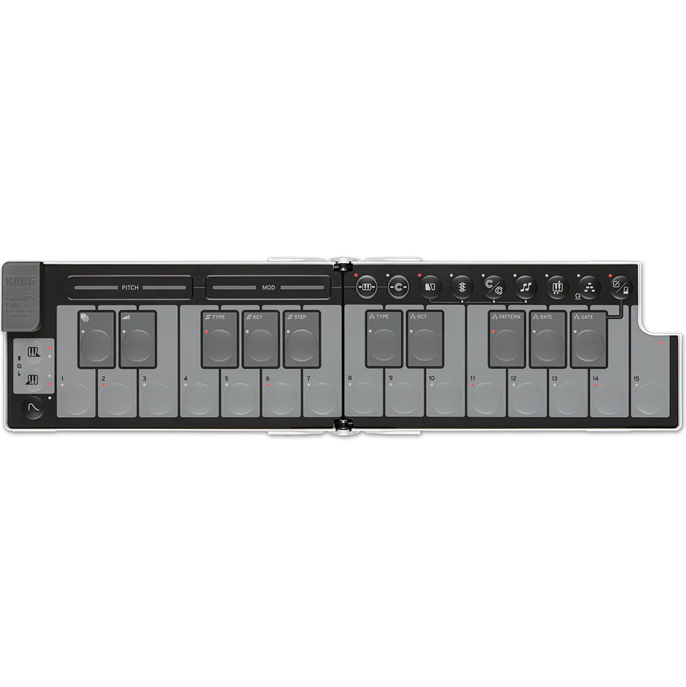 Korg NANOKEYFDWH nanoKEY Fold MIDI Keyboard, White