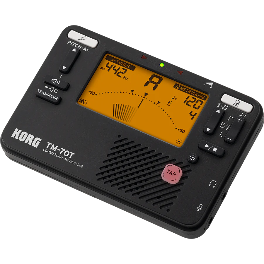 Korg TM70TBK Combined Tuner Metronome, Compact, Black - Image 2