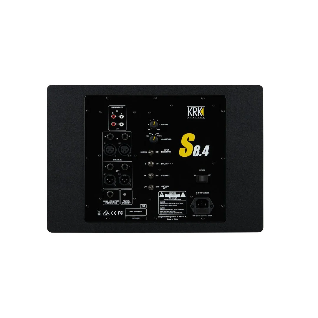 KRK S8.4-NA 8" Studio Subwoofer - Image 3