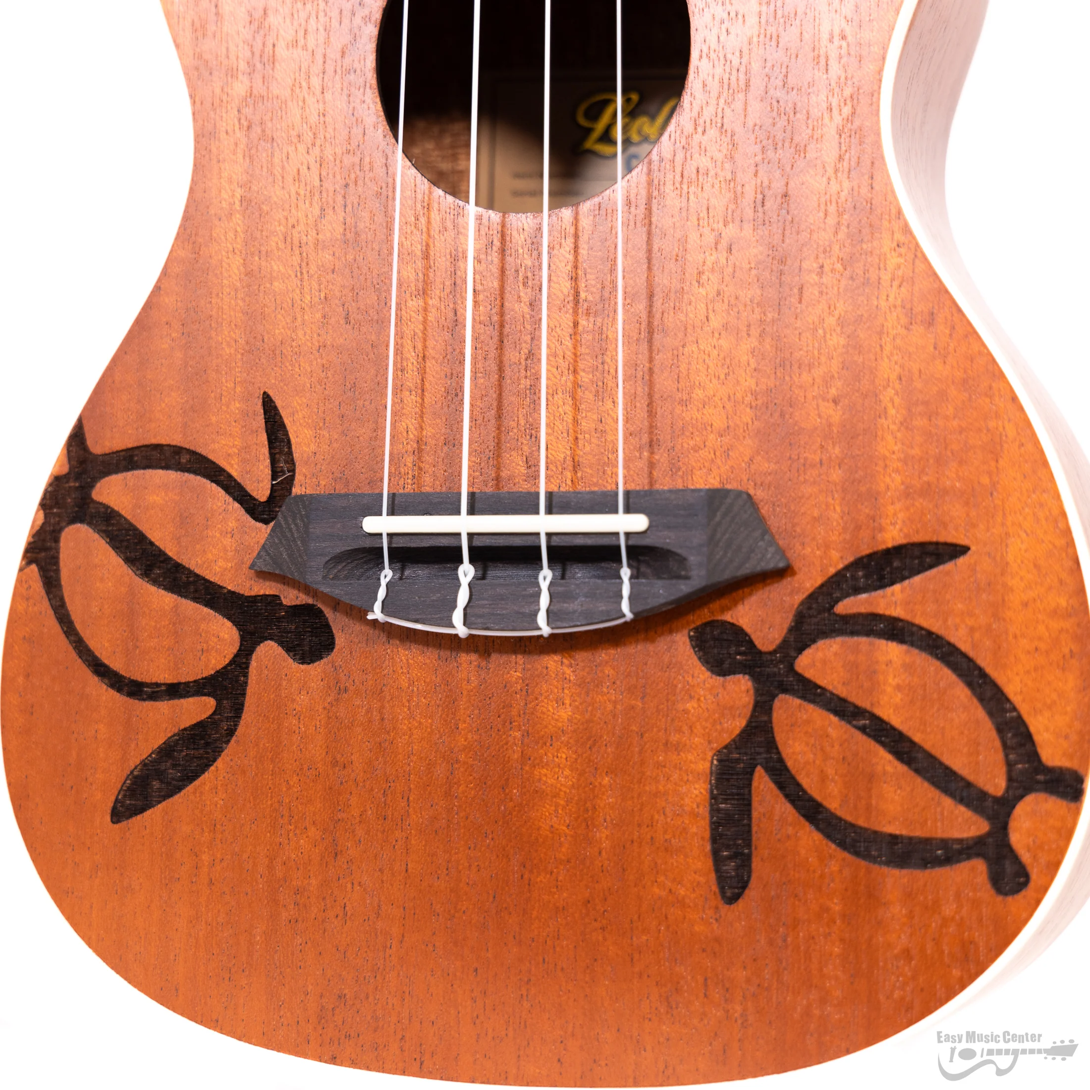 Leolani C-258 Moana Concert Ukulele, Turtle w/ Bag - Image 6