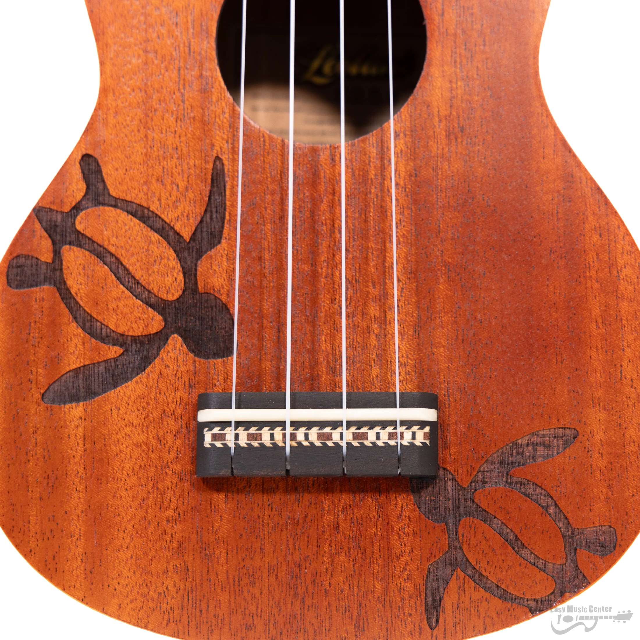 Leolani S-258 Moana Soprano Ukulele, Turtle w/ Bag - Image 6