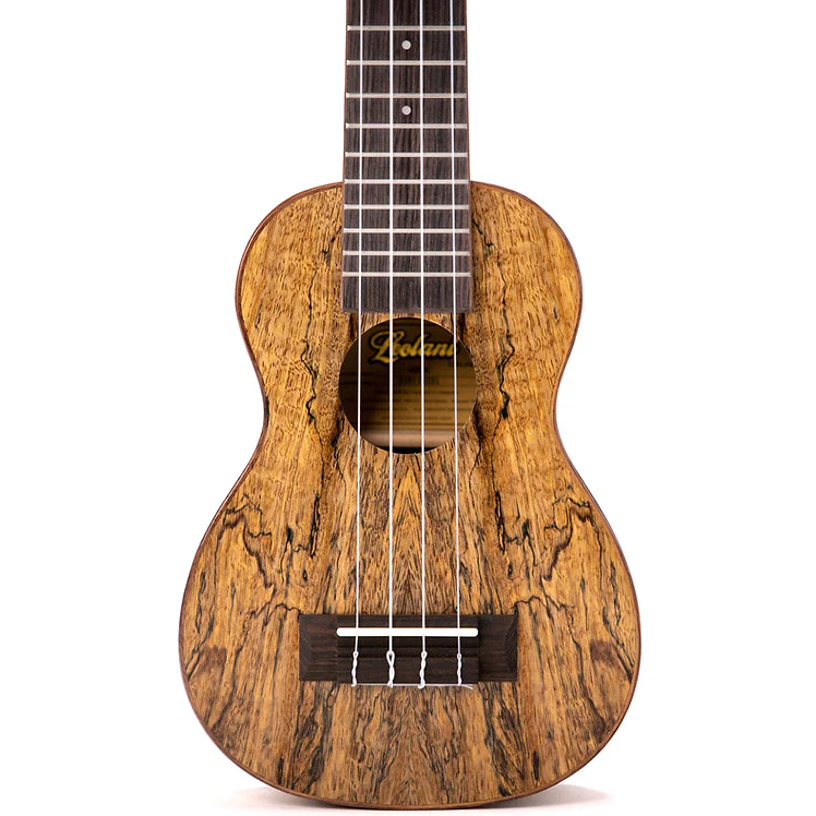 Leolani SQ85G Soprano Long-Neck Mango Ukulele, TUX Finish - Image 3