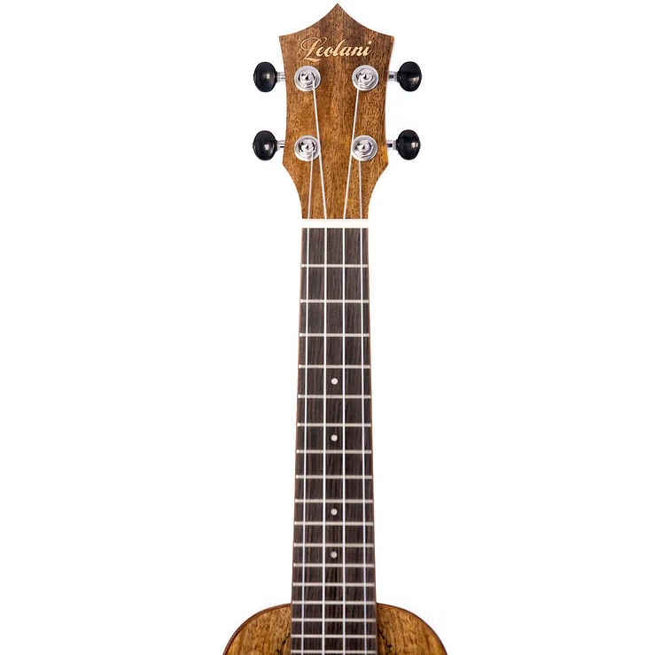 Leolani SQ85G Soprano Long-Neck Mango Ukulele, TUX Finish - Image 6
