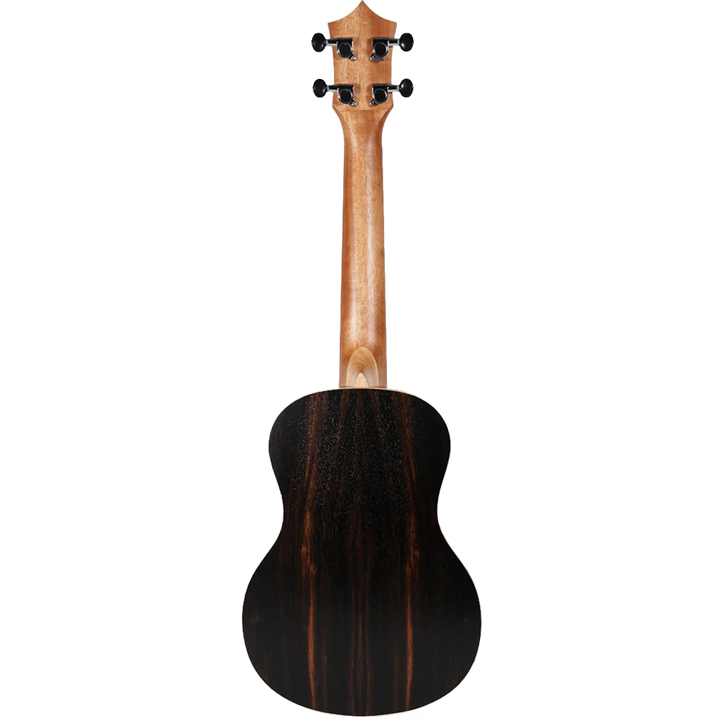 Leolani T524G Tenor Ukulele, Solid Cedar Top, Ebony B/S - Image 2