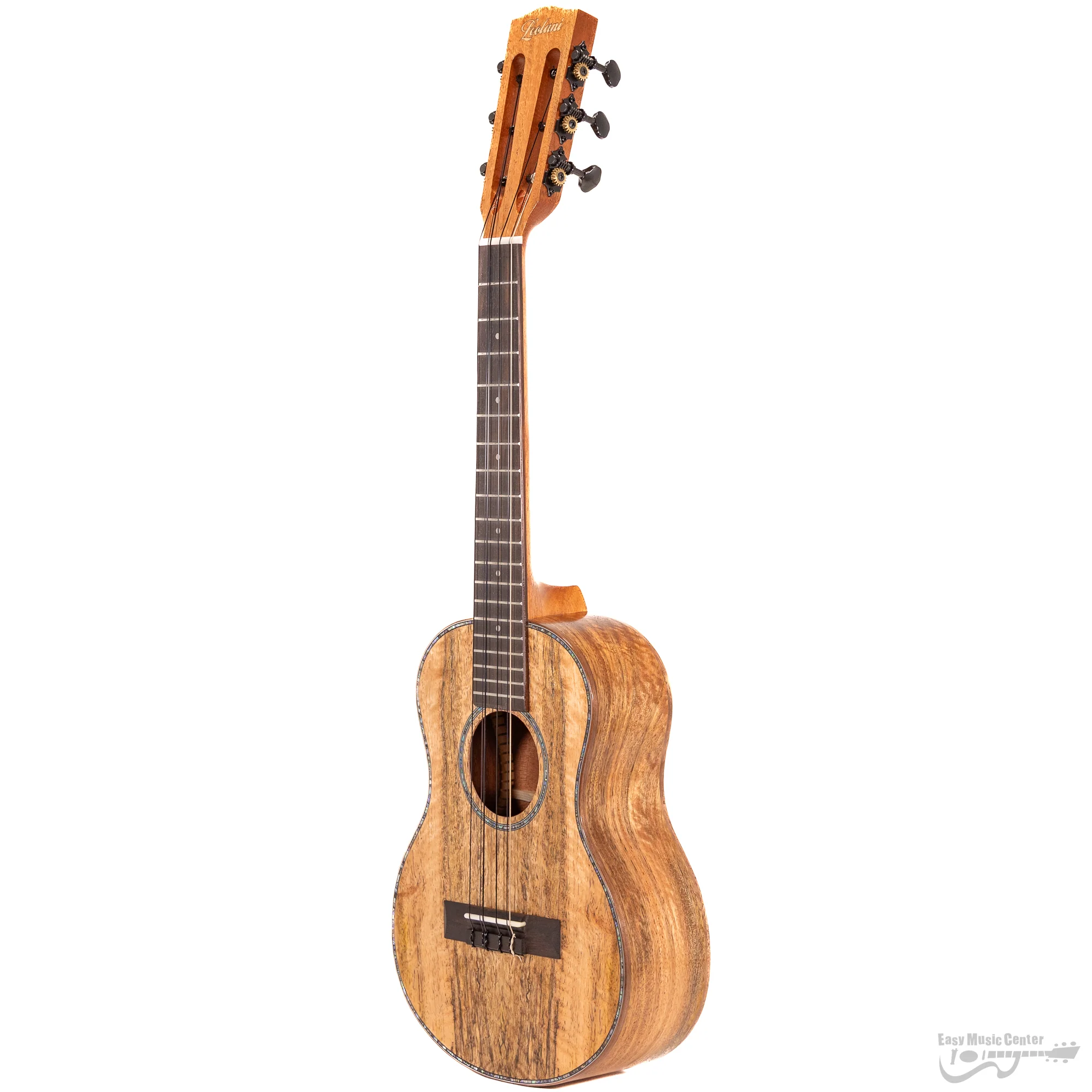 Leolani T85G6 Tenor Mango 6-String Ukulele w/ Slotted Headstock, TUX Finish - Image 3