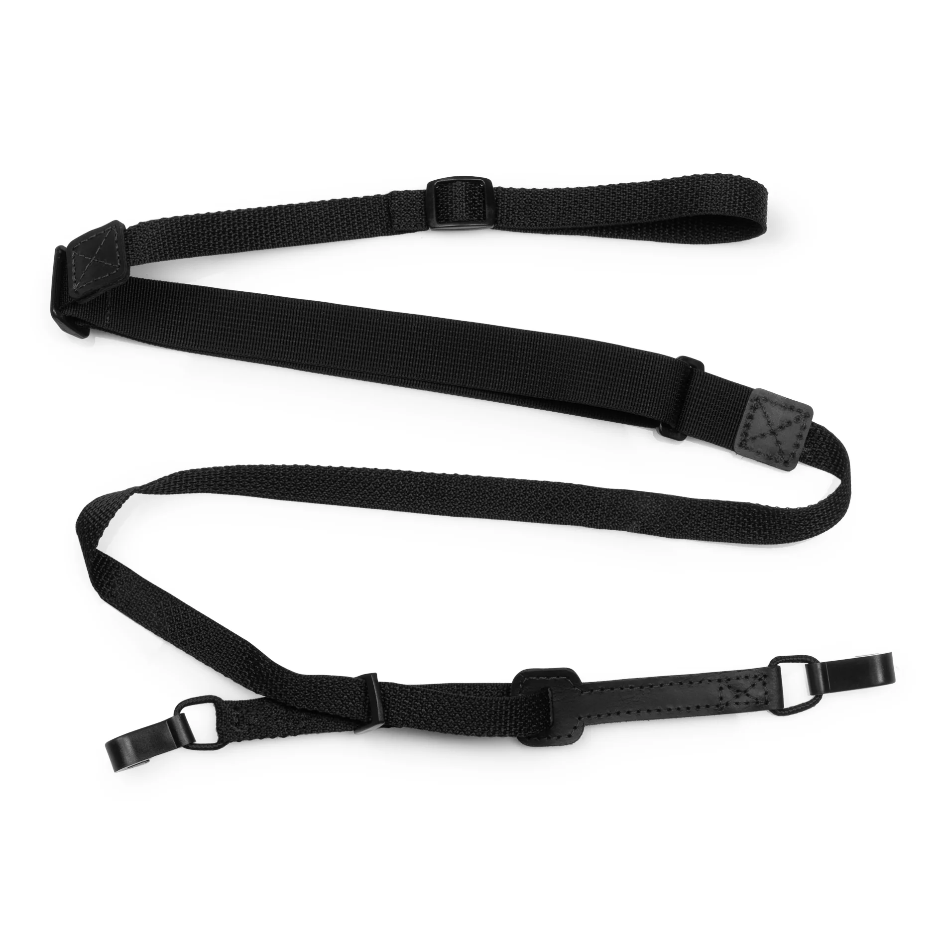 Levy M19HOK-BLK 1" Double Hook Ukulele Strap, Black - Image 4